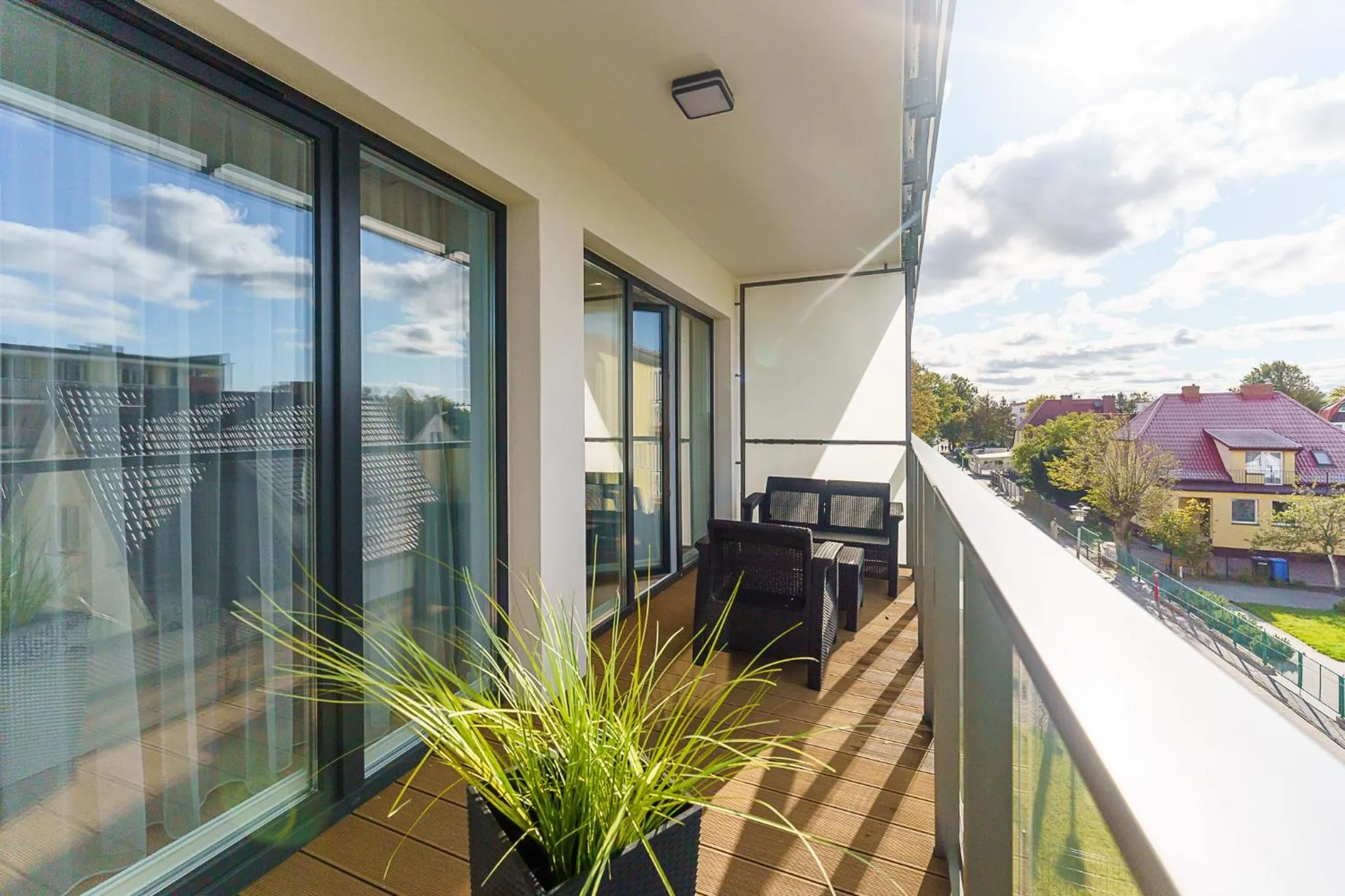 Balcony/Terrace in Ustronie Apartments 20 m do plaży