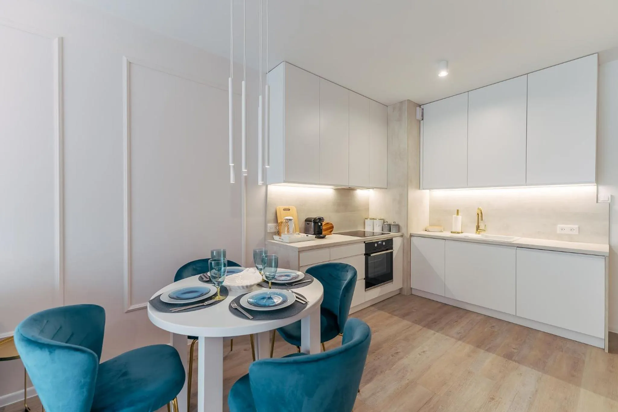 Kitchen or kitchenette in Ustronie Apartments 20 m do plaży