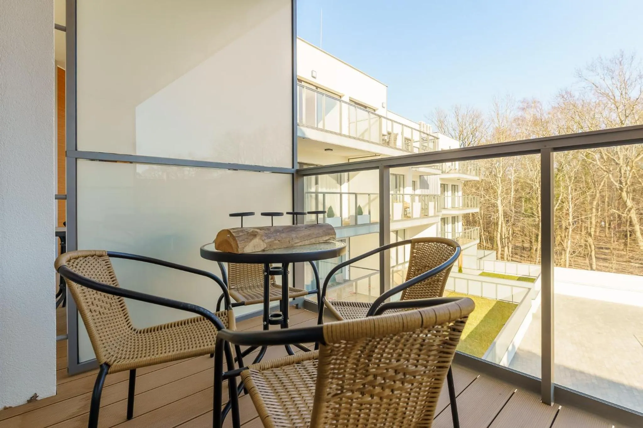 Balcony/Terrace in Ustronie Apartments 20 m do plaży