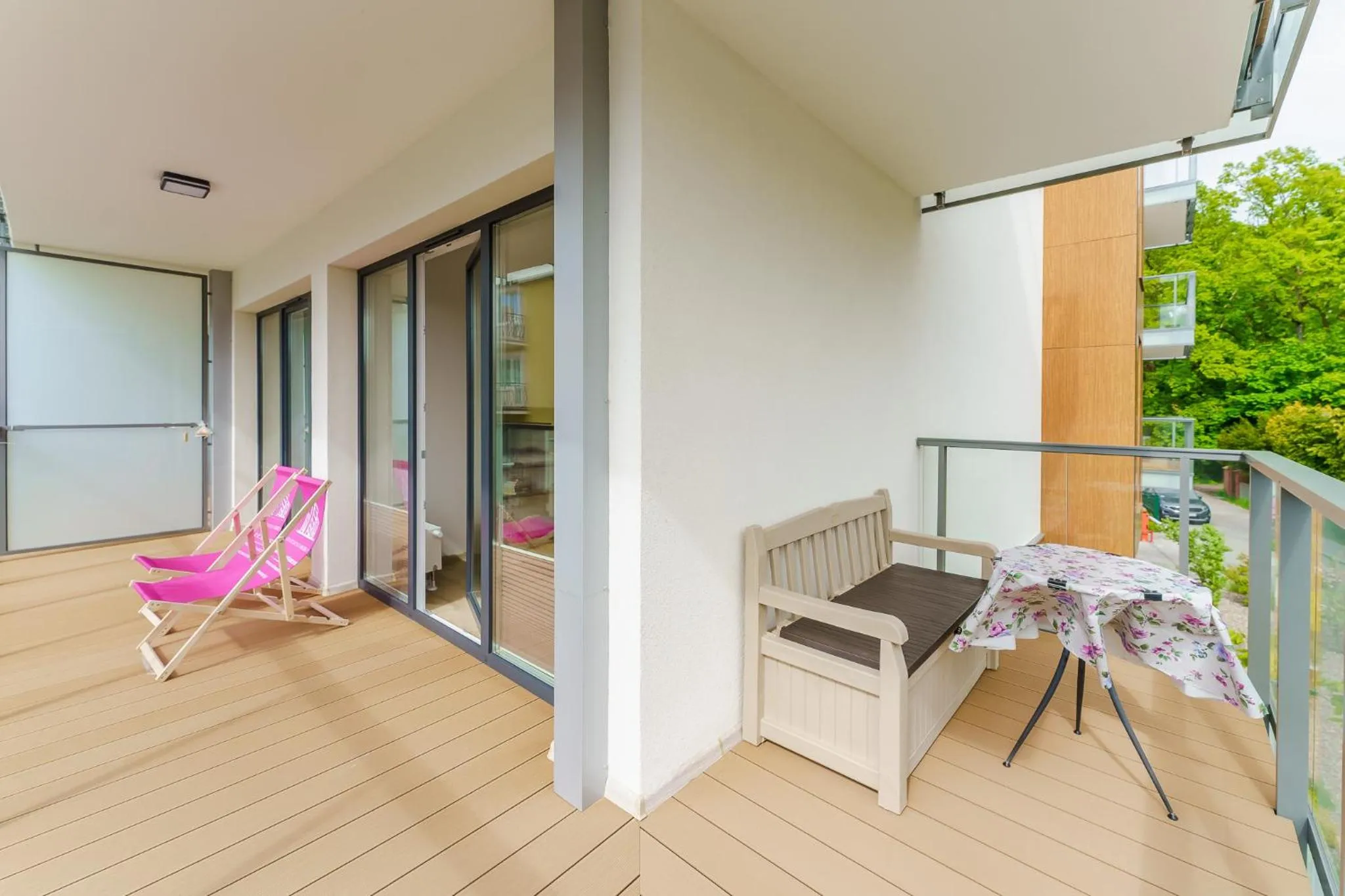 Balcony/Terrace in Ustronie Apartments 20 m do plaży