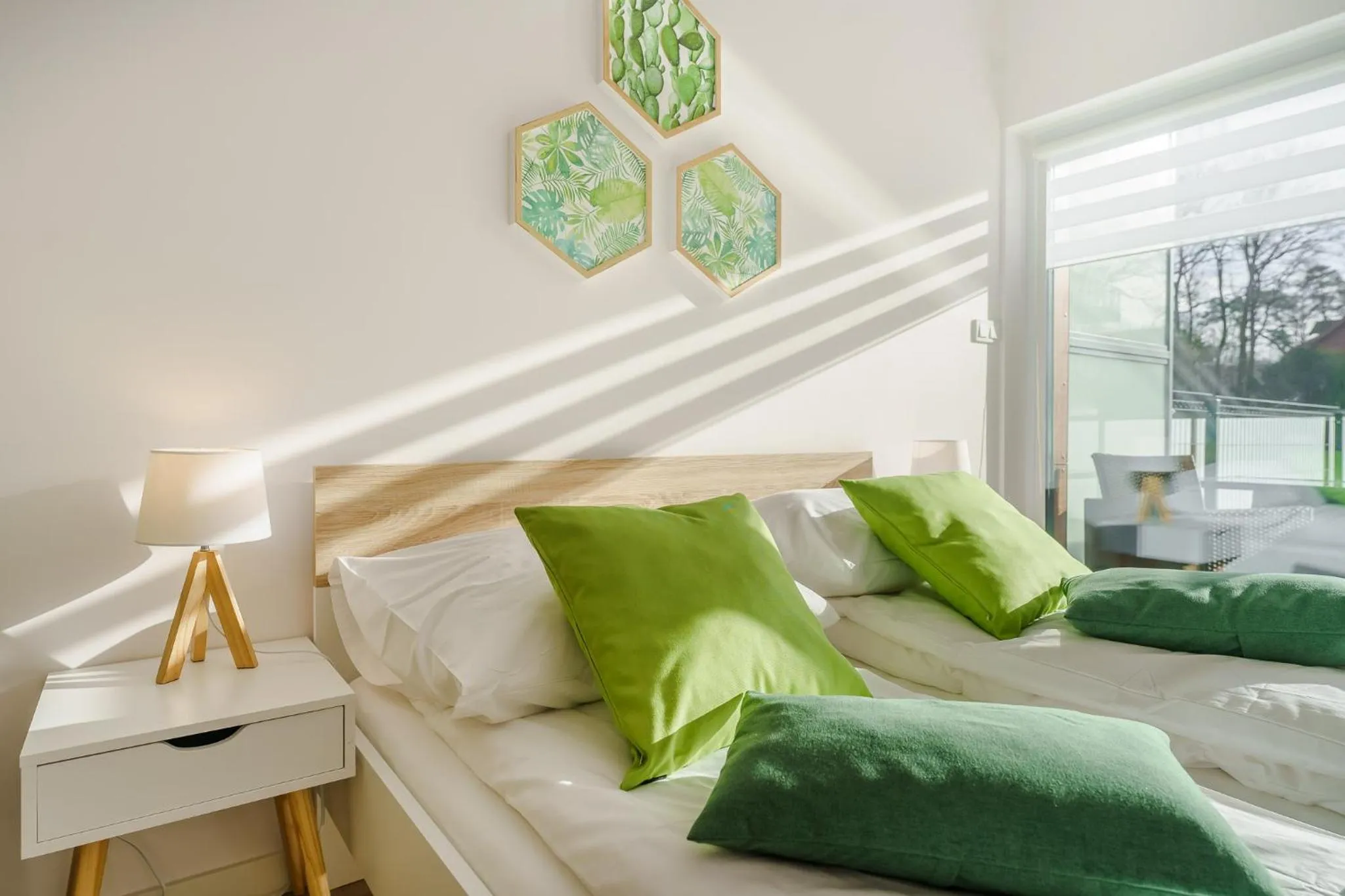 Bed in Ustronie Apartments 20 m do plaży