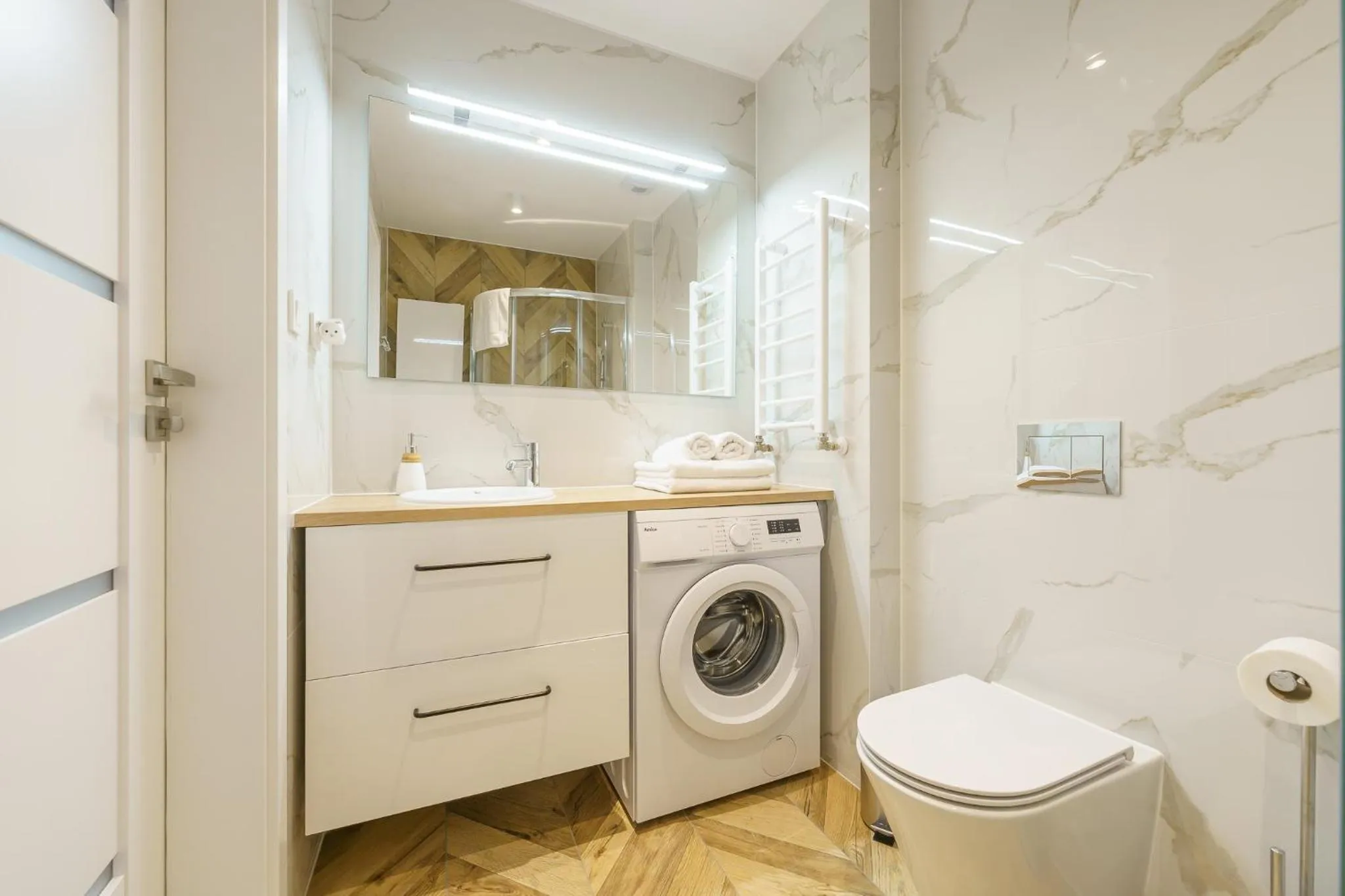 Bathroom in Ustronie Apartments 20 m do plaży