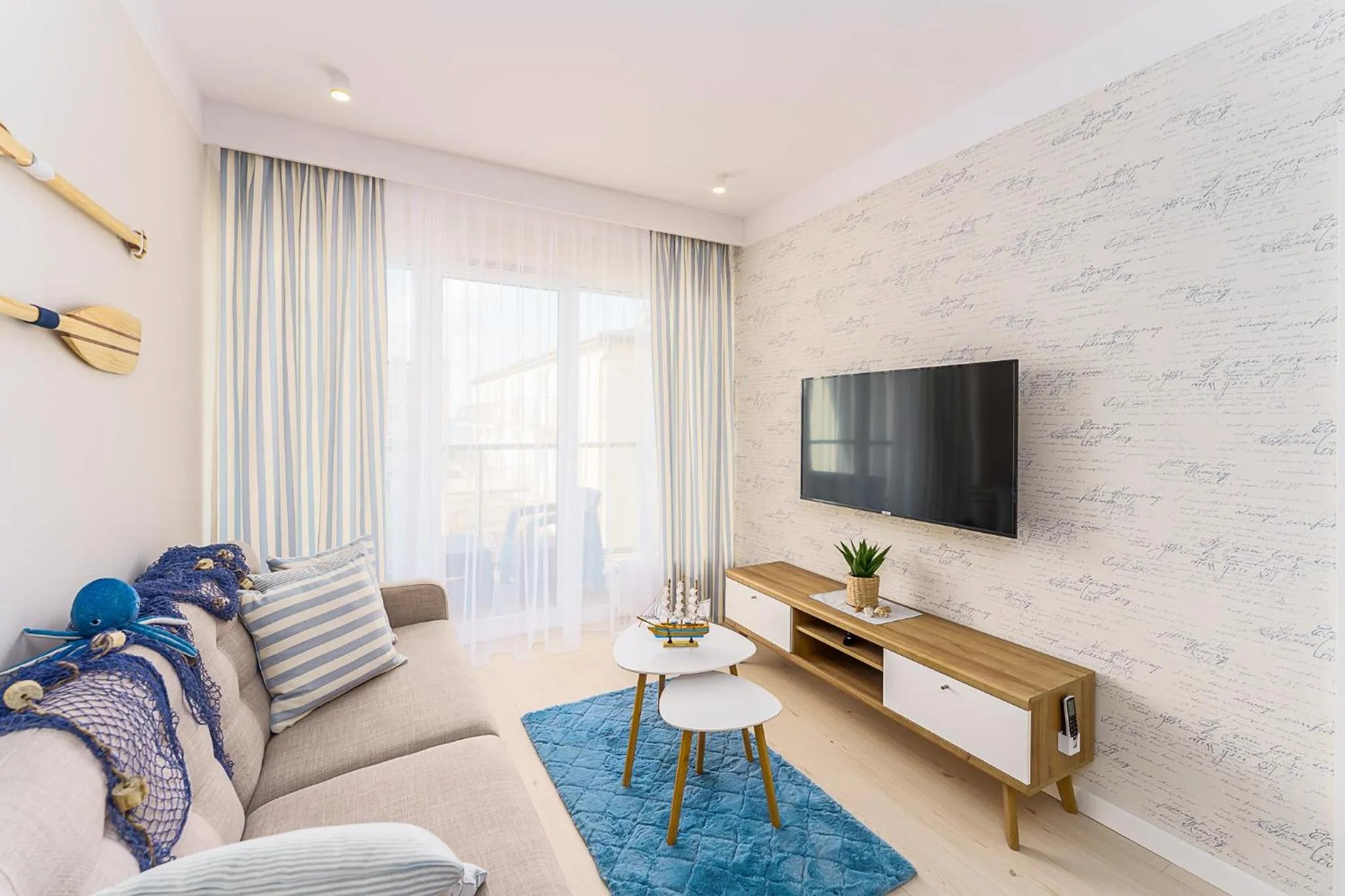 Communal lounge/ TV room in Ustronie Apartments 20 m do plaży