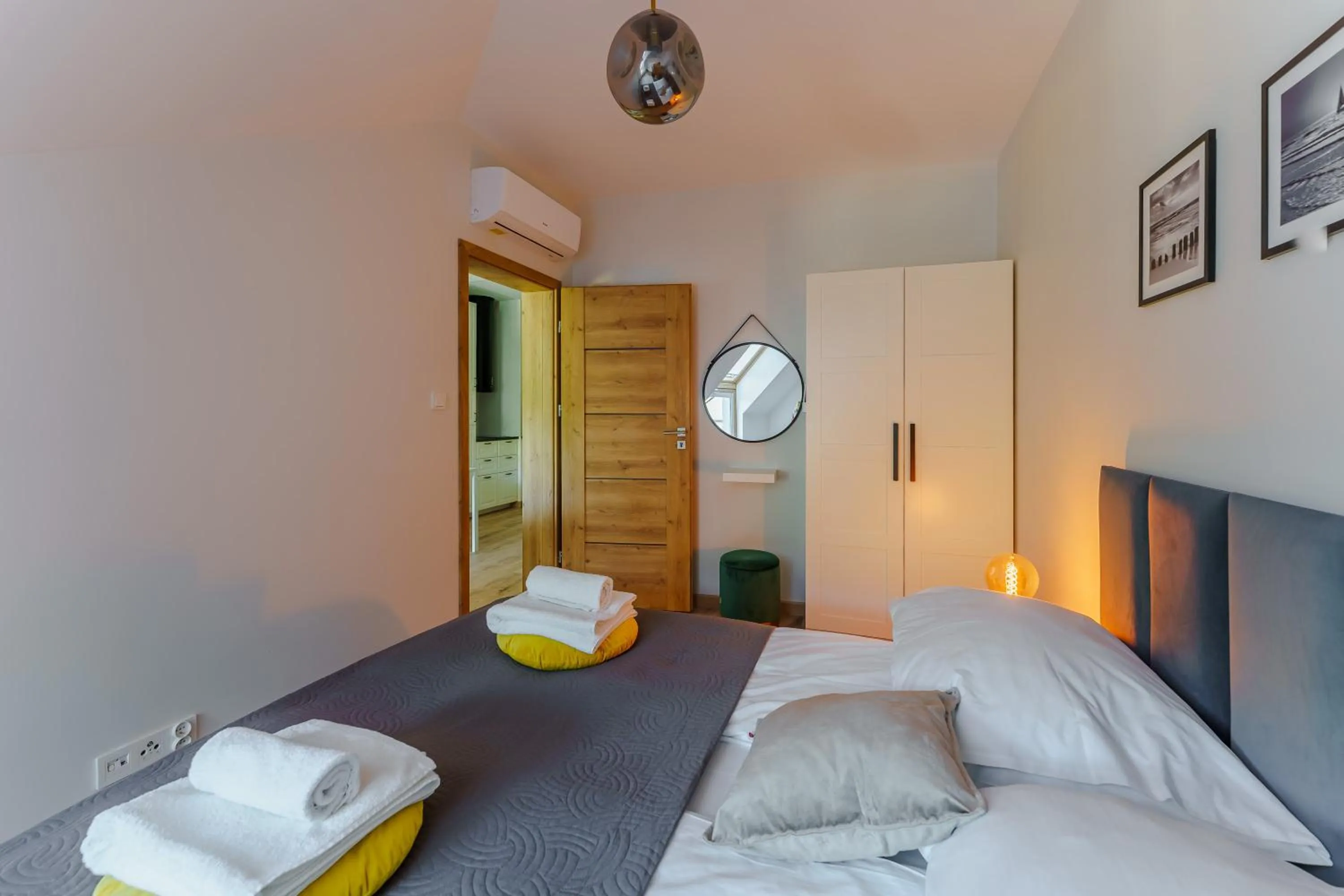 Bed in Ustronie Apartments 20 m do plaży