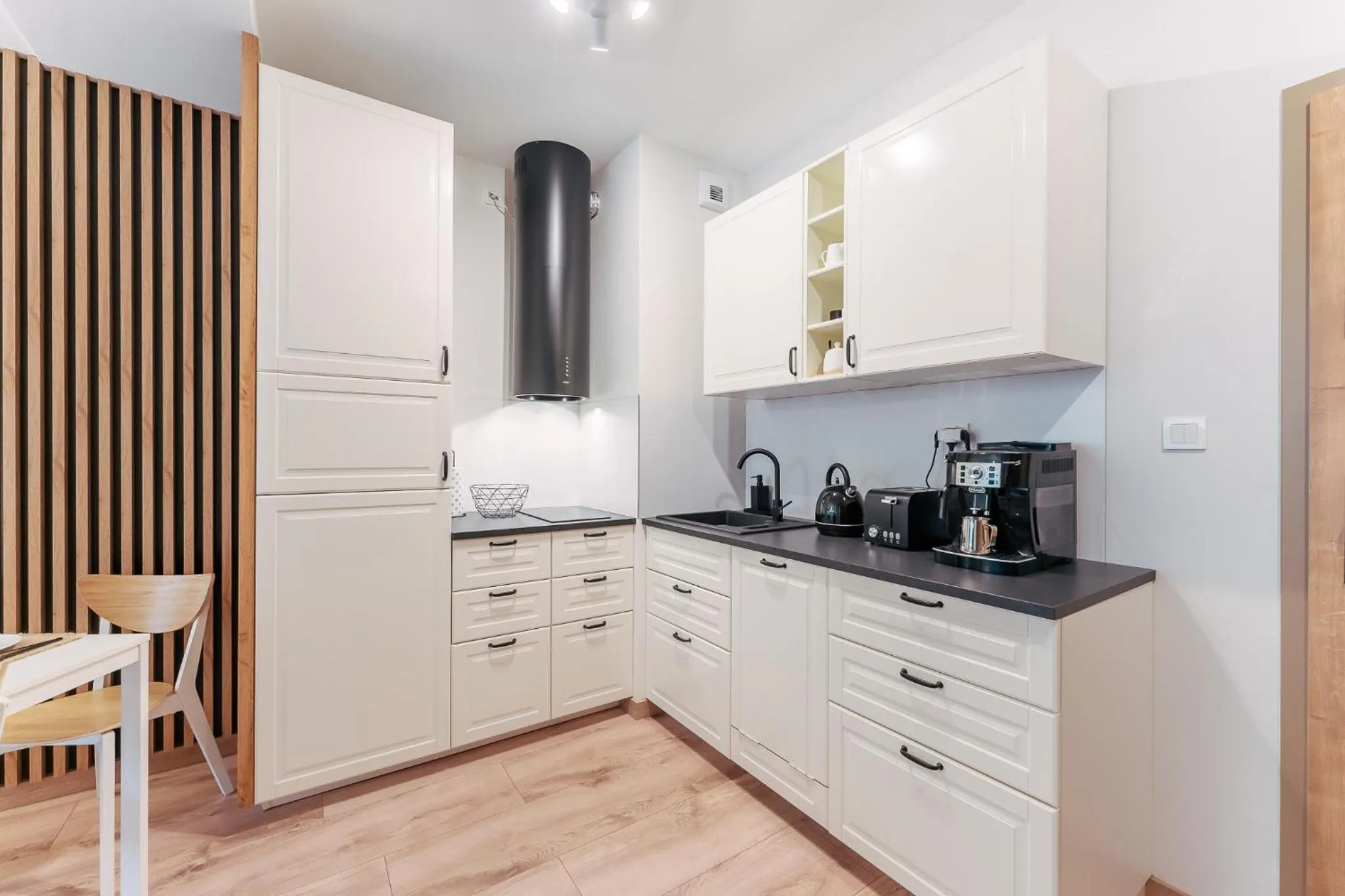 Kitchen or kitchenette in Ustronie Apartments 20 m do plaży