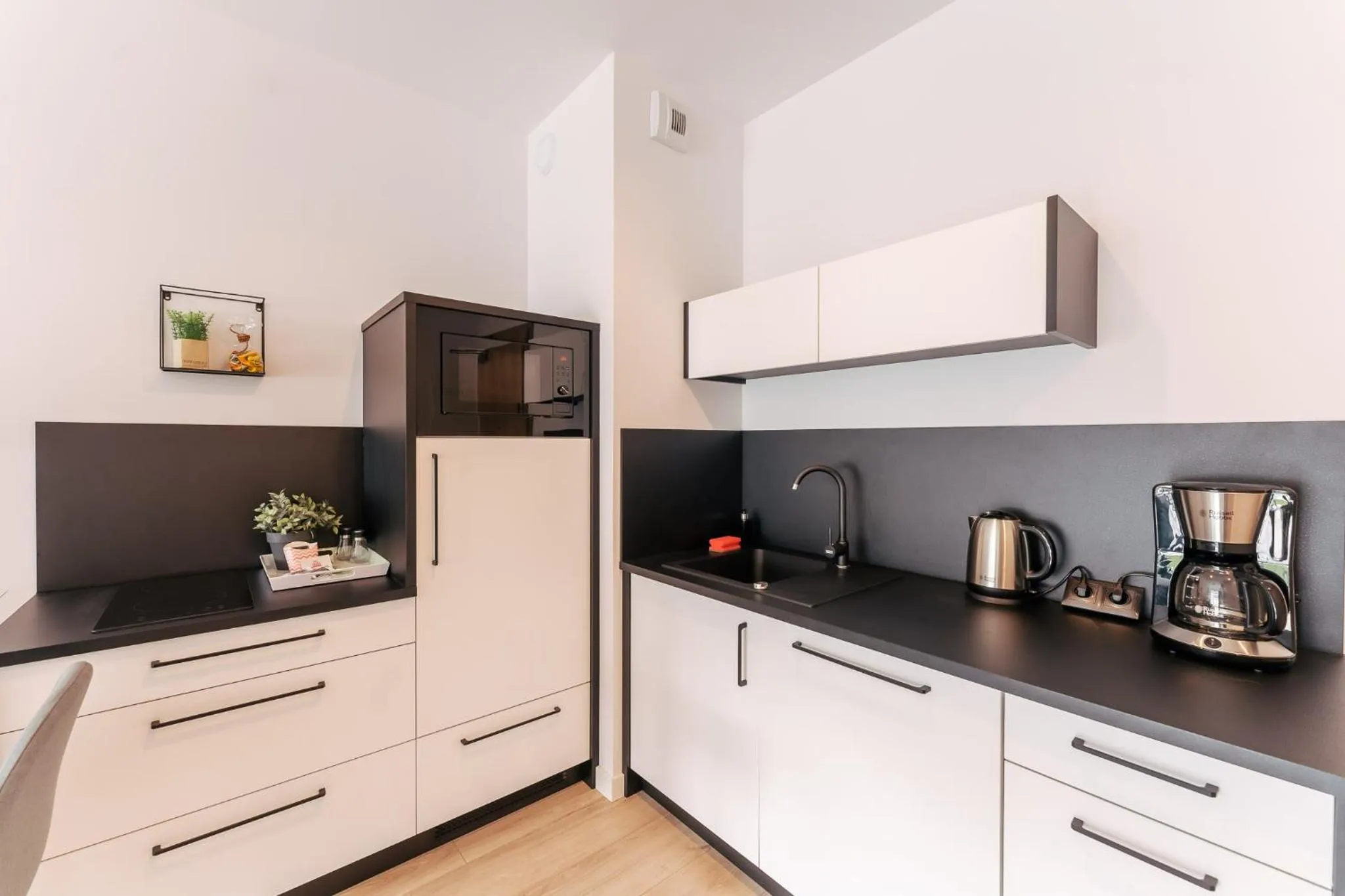 Kitchen or kitchenette in Ustronie Apartments 20 m do plaży