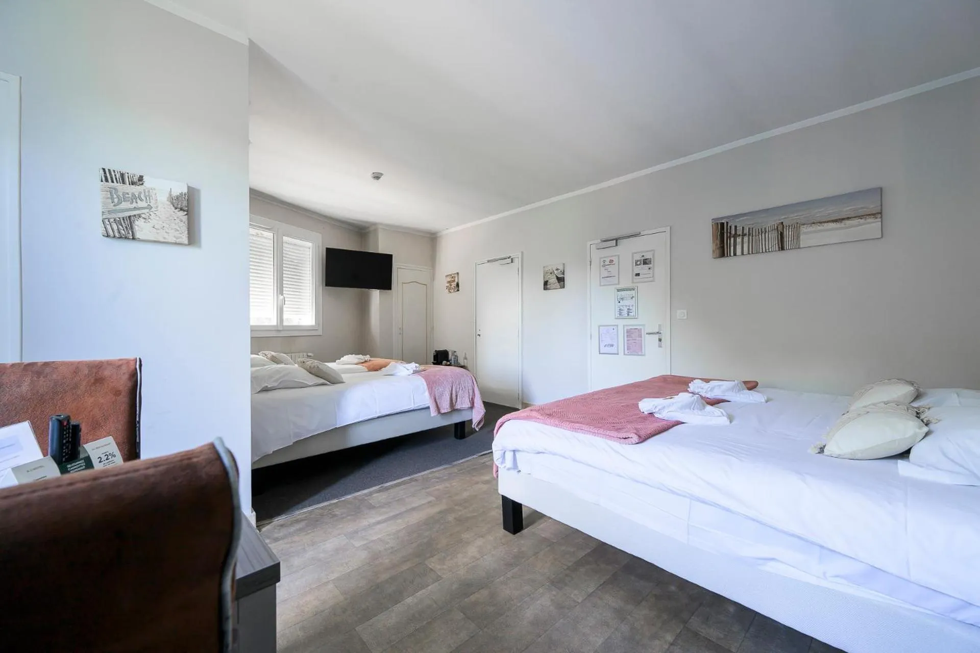 Bed in Hôtel de La Beauronne