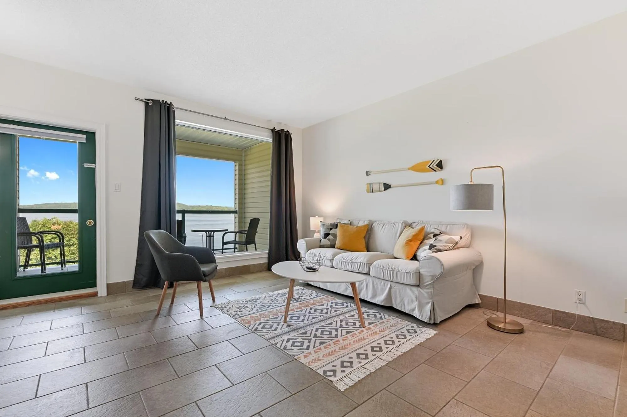 Living room in Baptiste Lake Lodge