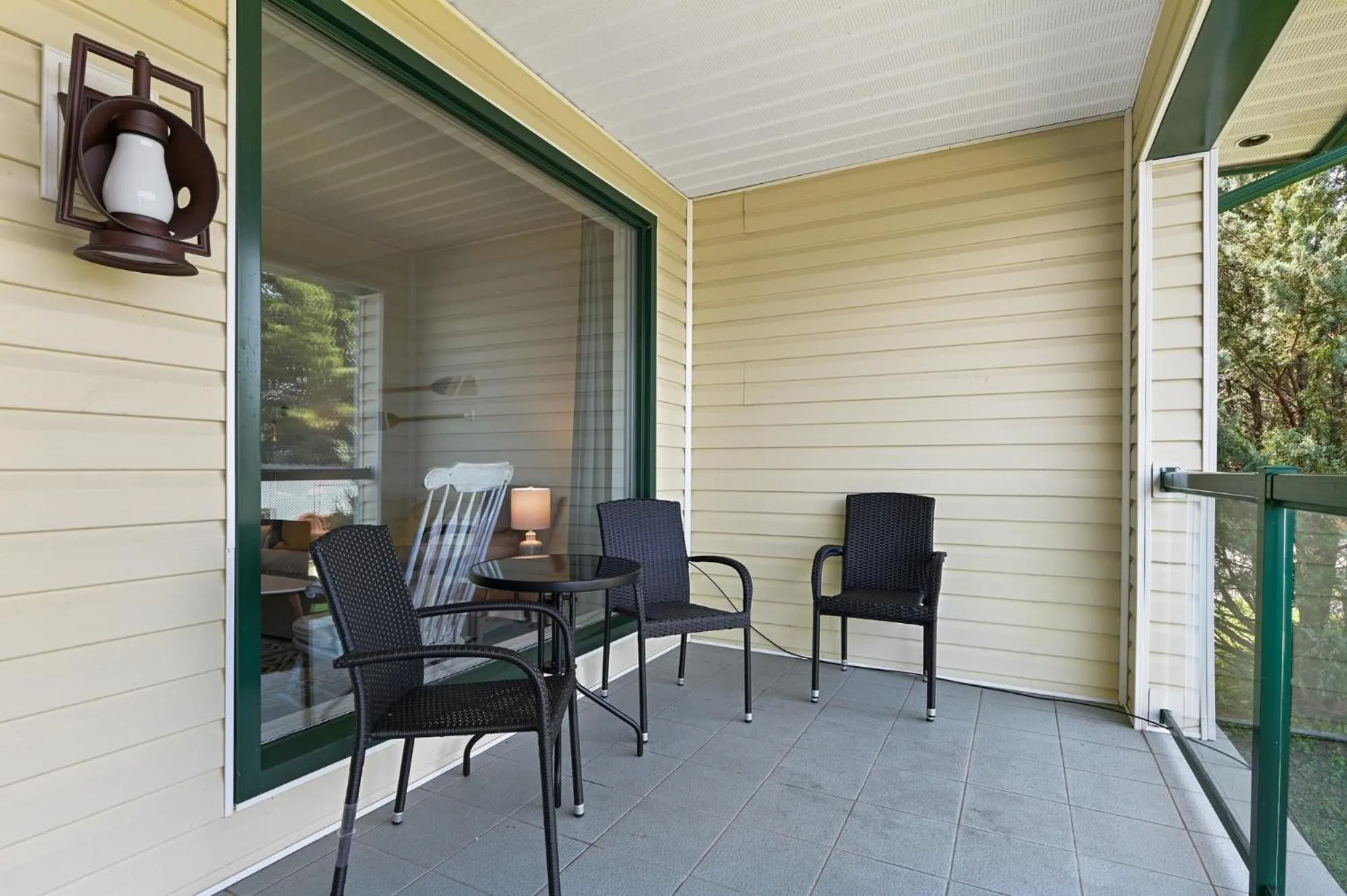 Patio in Baptiste Lake Lodge
