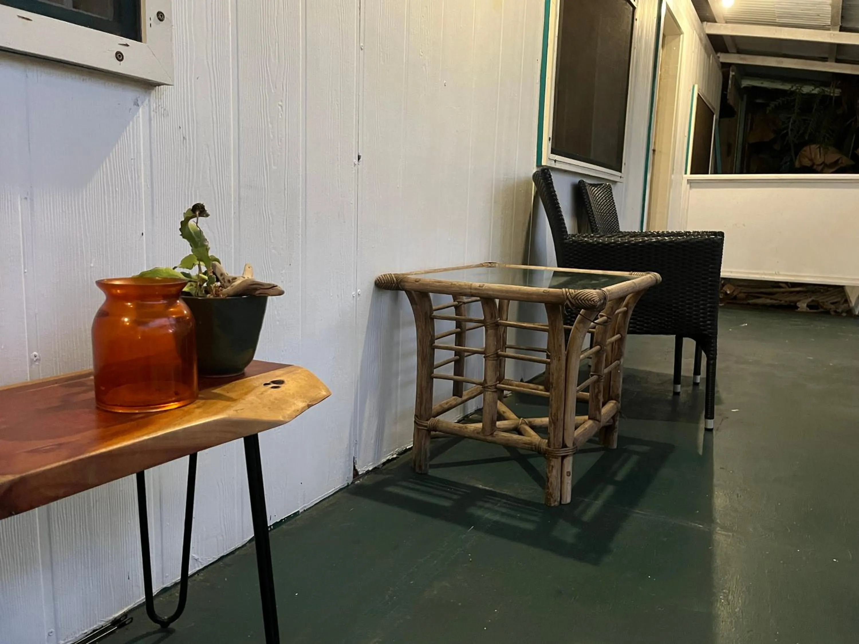 Seating area in Wild Ginger Hotel