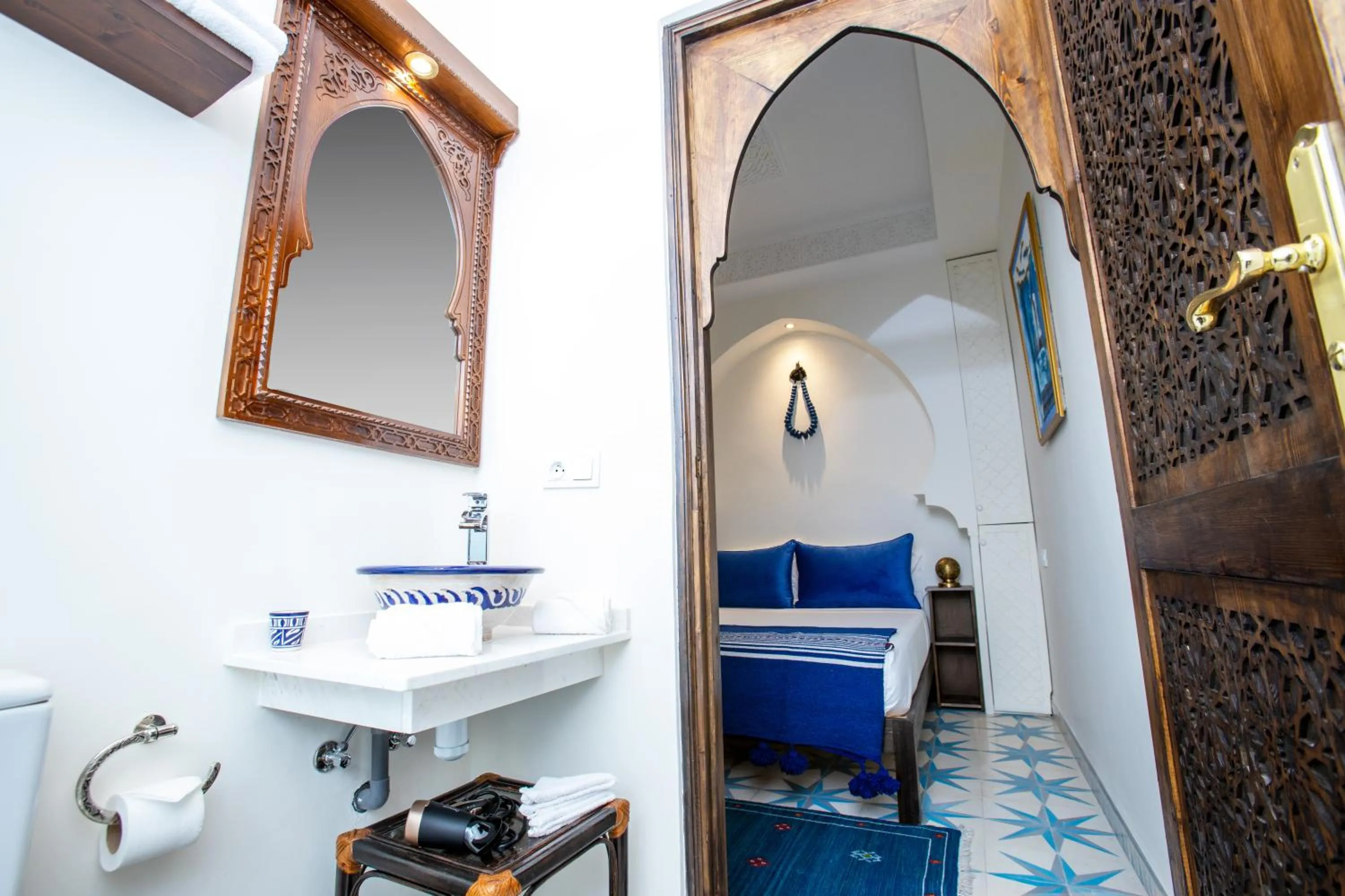 Bed in Riad La Vie