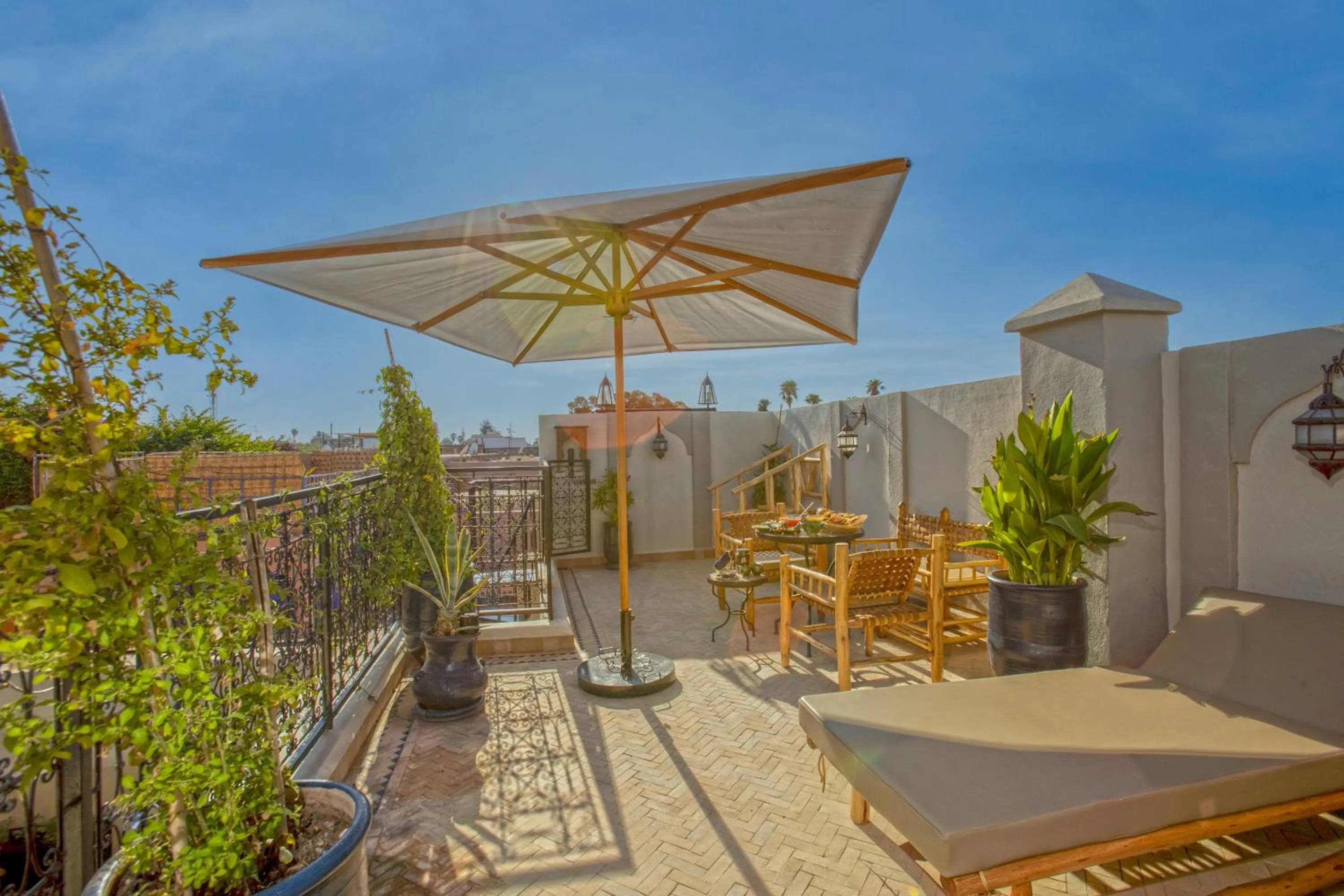 Patio in Riad La Vie