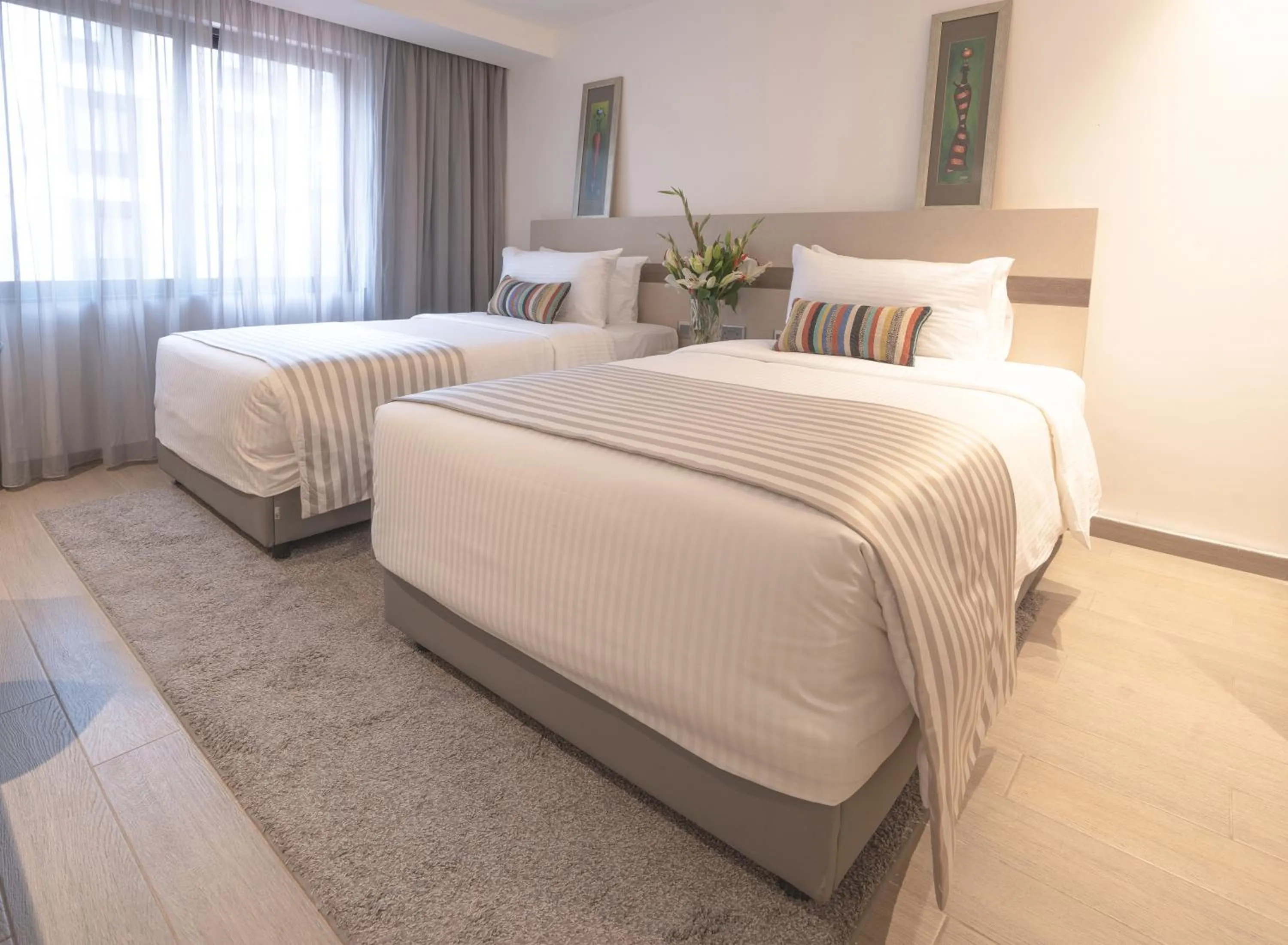 Bed in Sarova Imperial Hotel