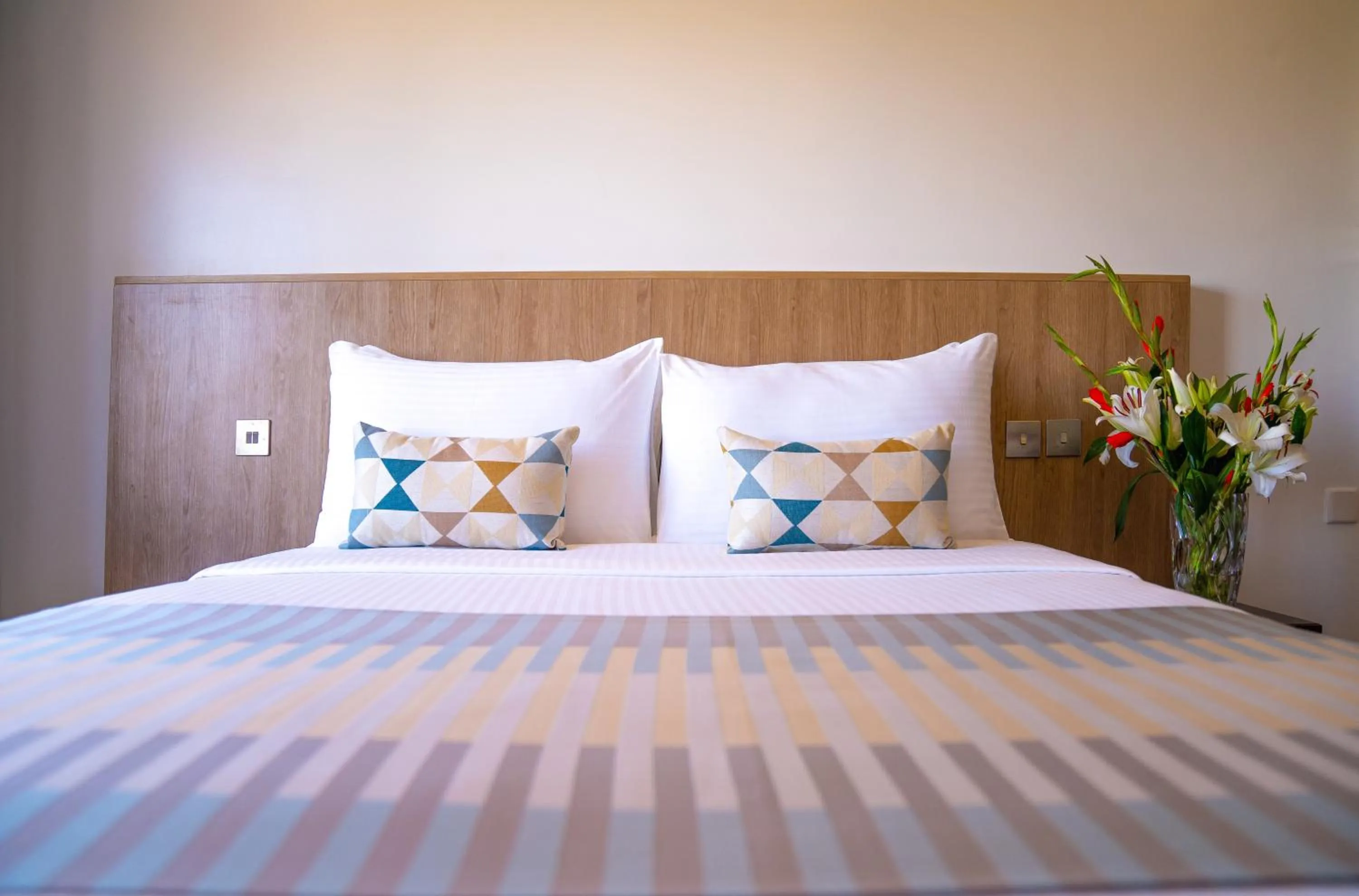 Bed in Sarova Imperial Hotel