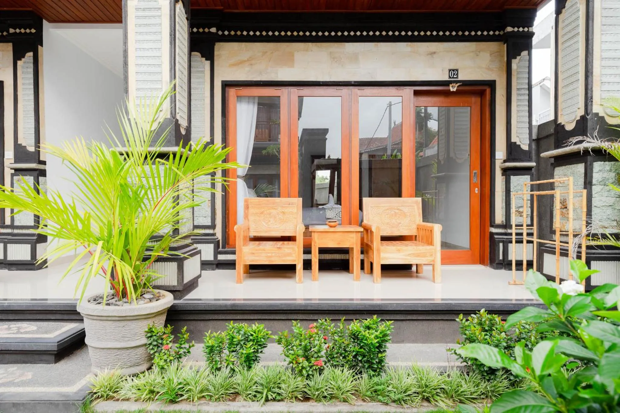 Patio in Prama Beach Canggu by The Loka