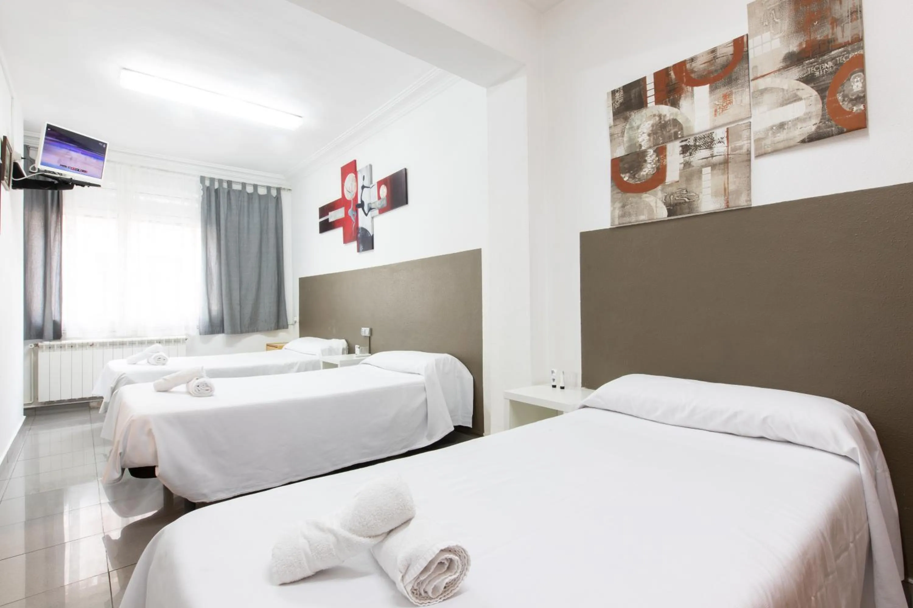 Bed in Pensión Galicia