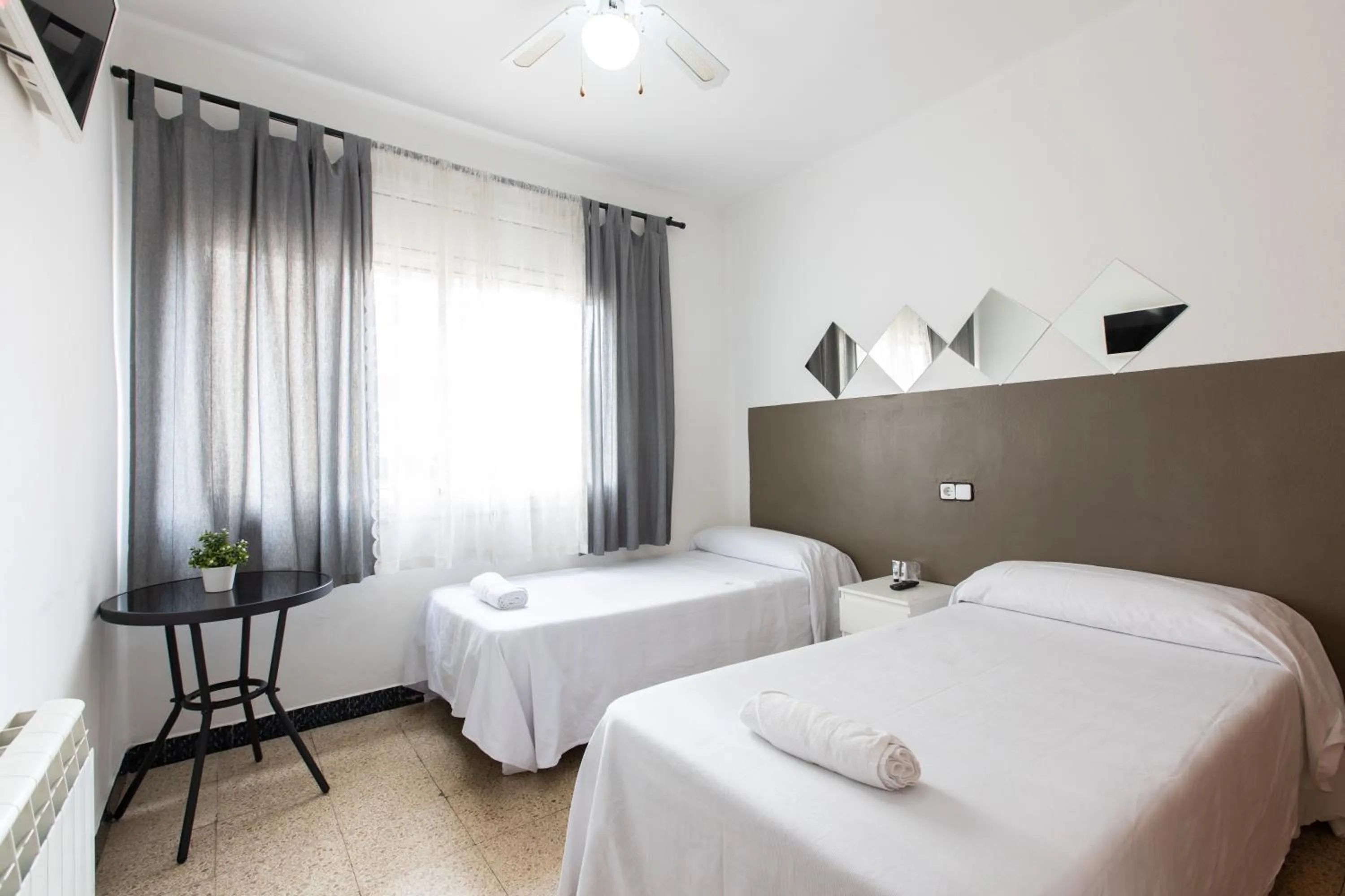 Bed in Pensión Galicia