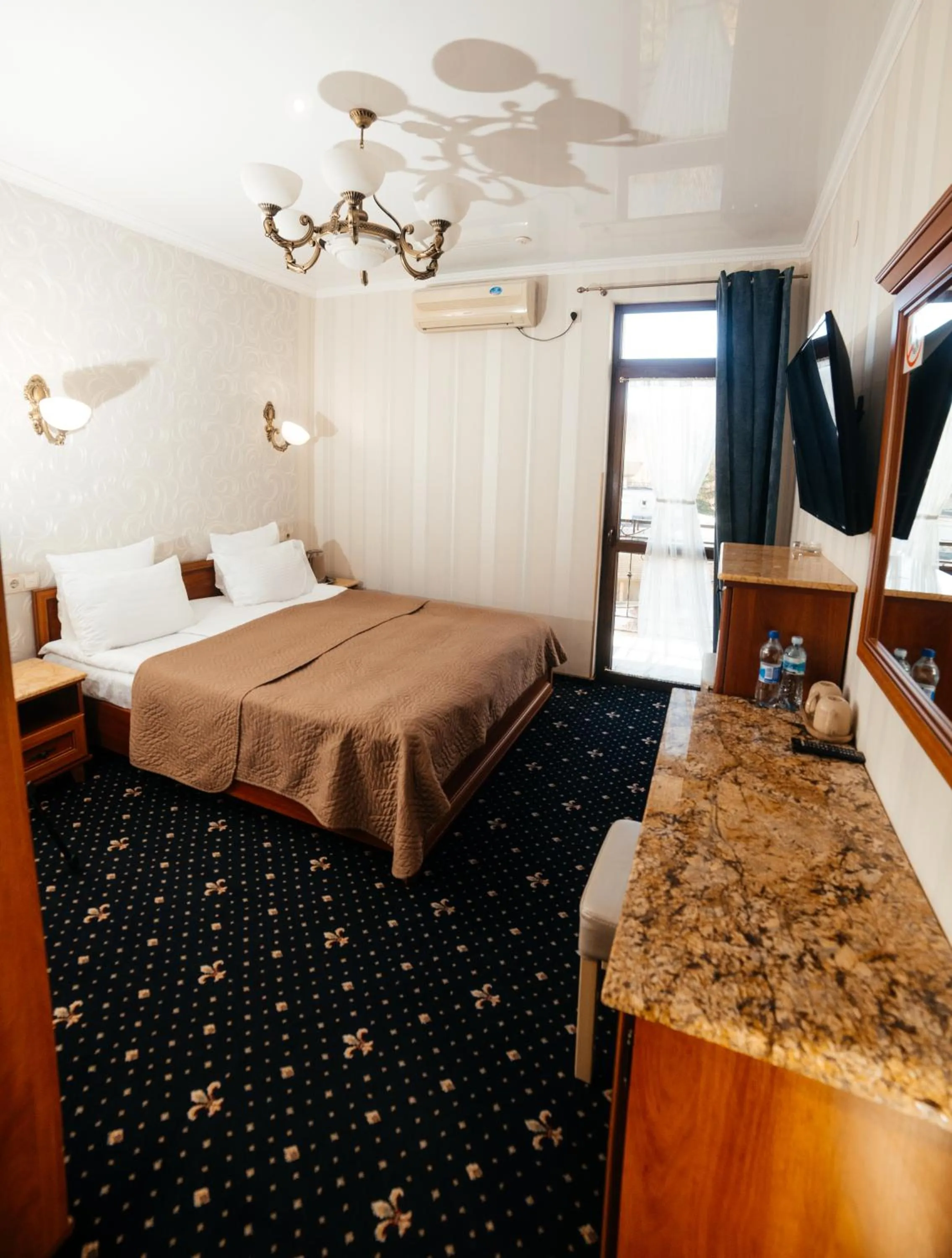 Bed in Hotel Afrodita