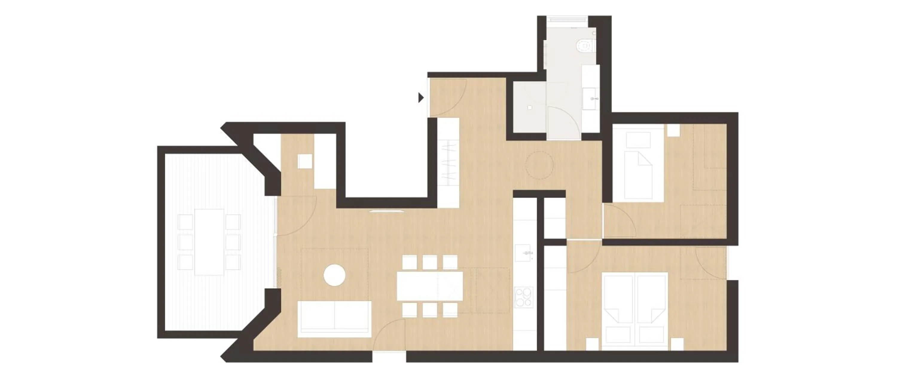 Floor plan in freiraum Apartments