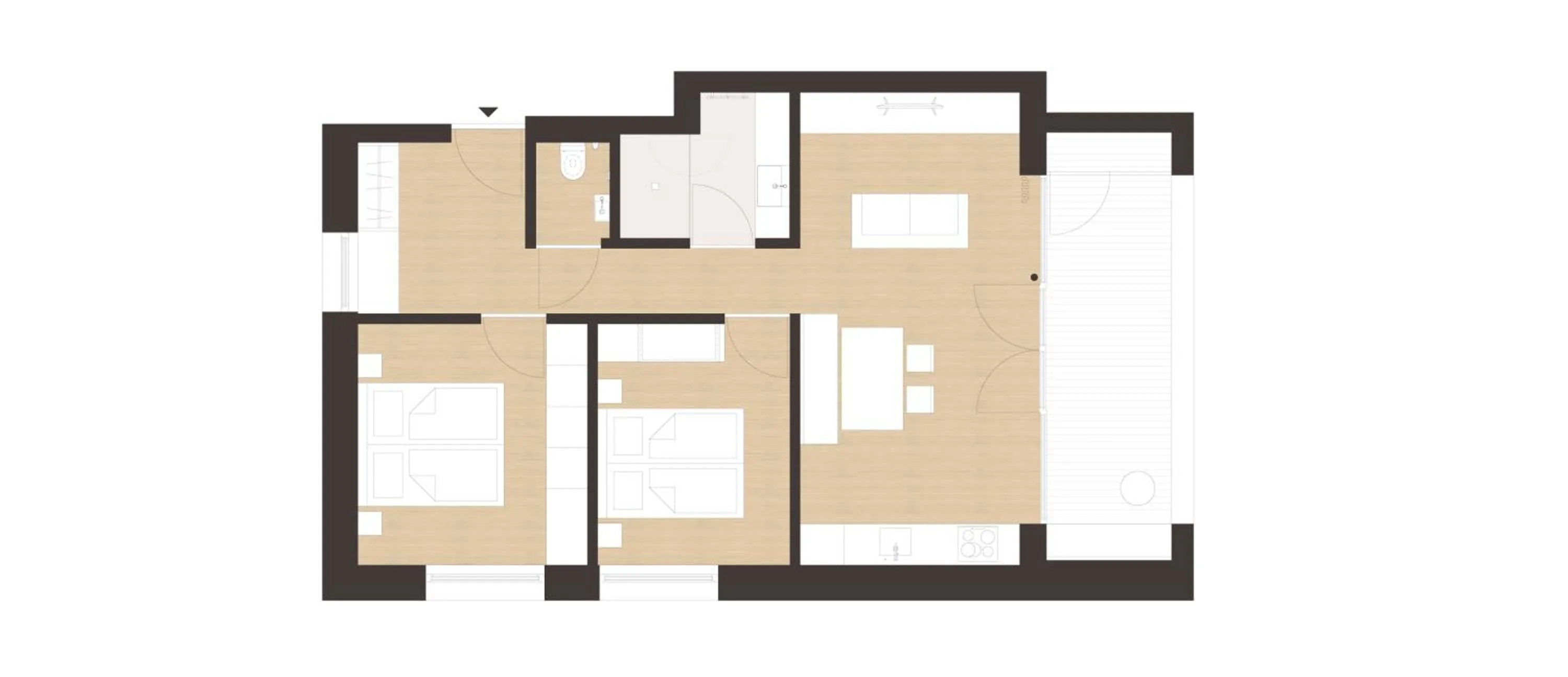 Floor plan in freiraum Apartments