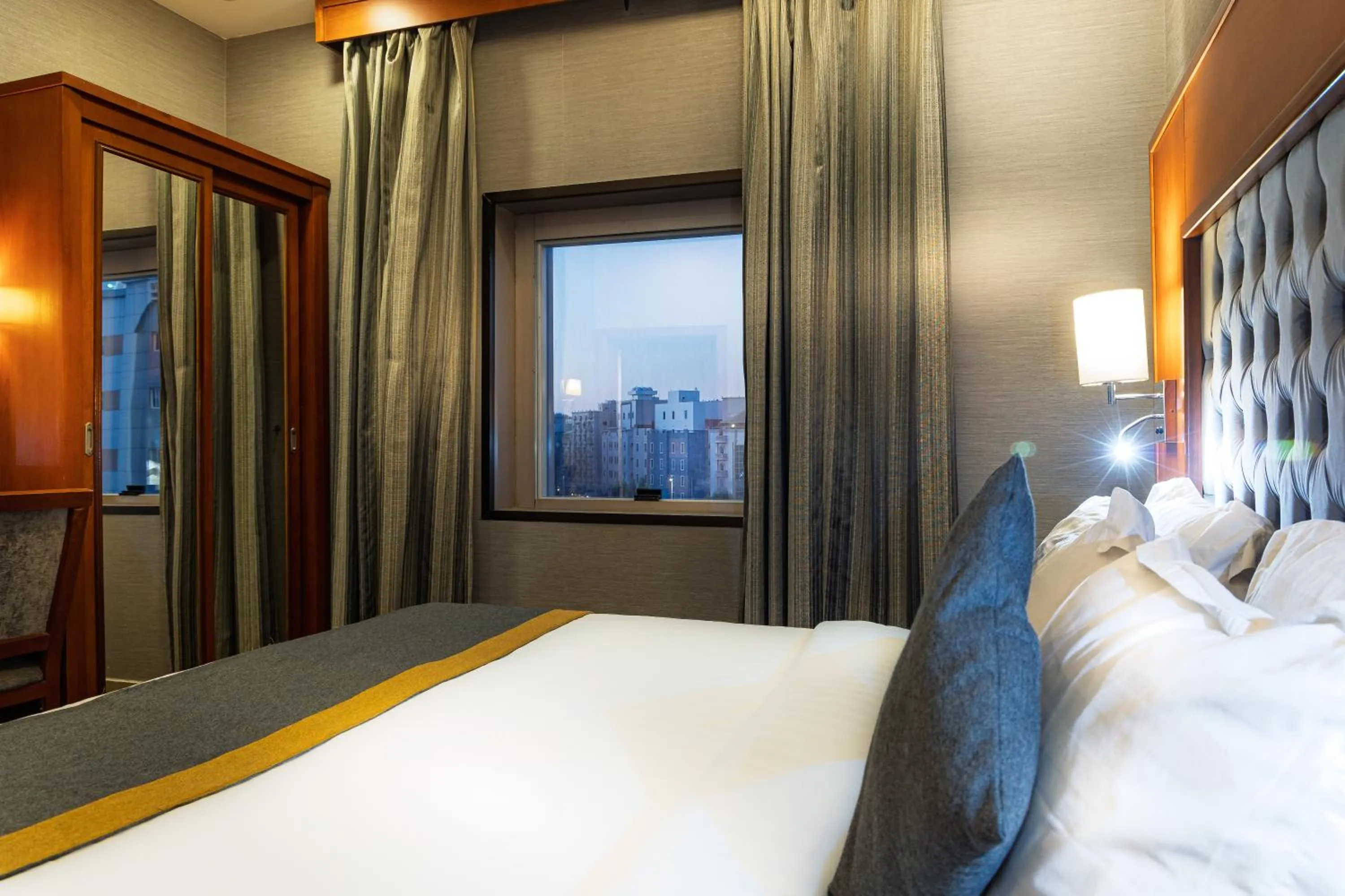 Bed in شاطيء الحياة للشقق المخدومة