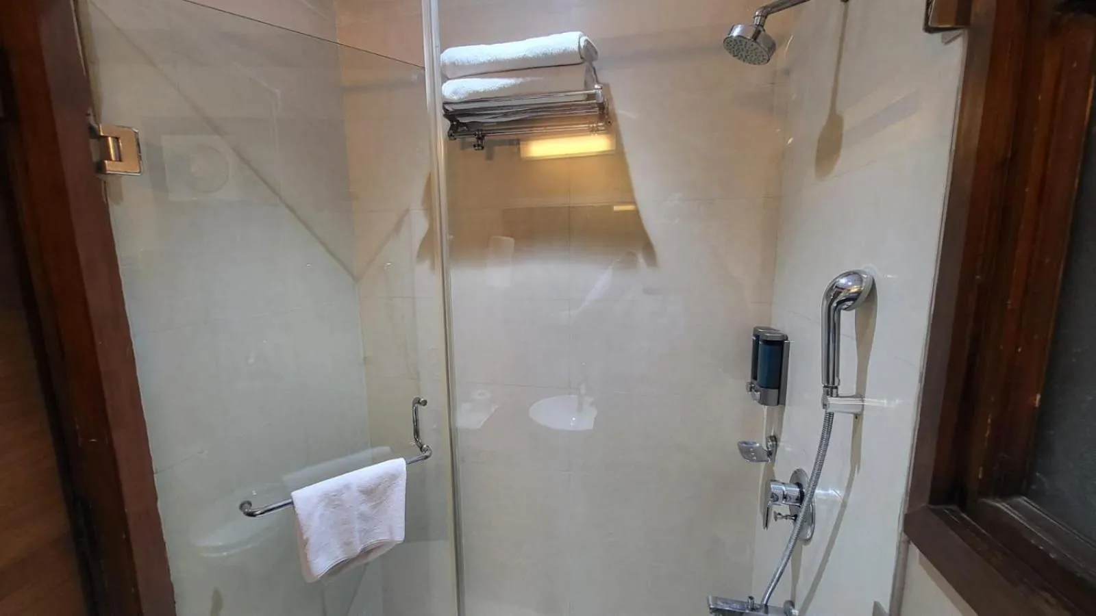 Shower in UDS Villa Scandinavian - Next to VFS, Walking to Connaught Place