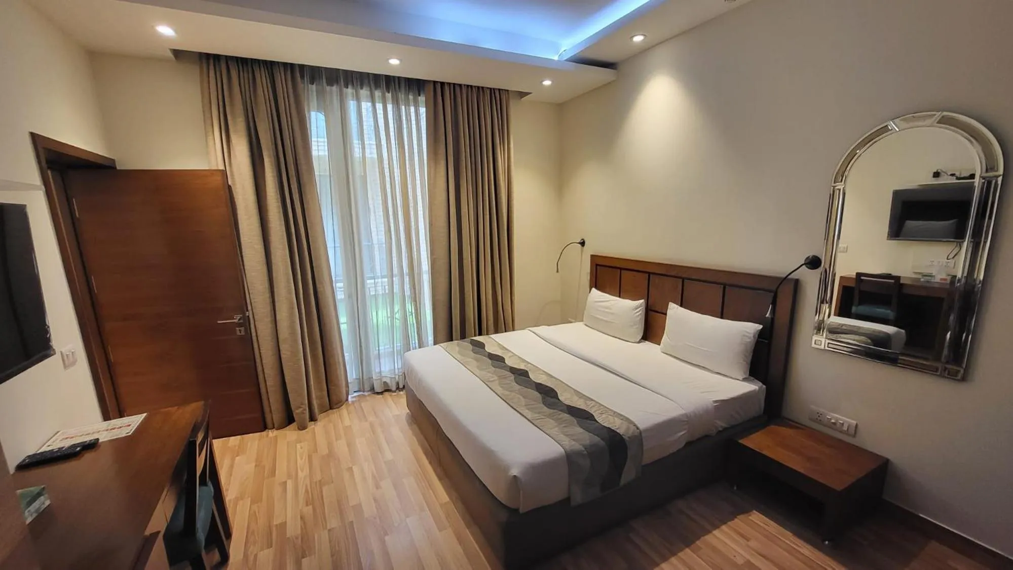 Bedroom, Bed in UDS Villa Scandinavian - Next to VFS, Walking to Connaught Place