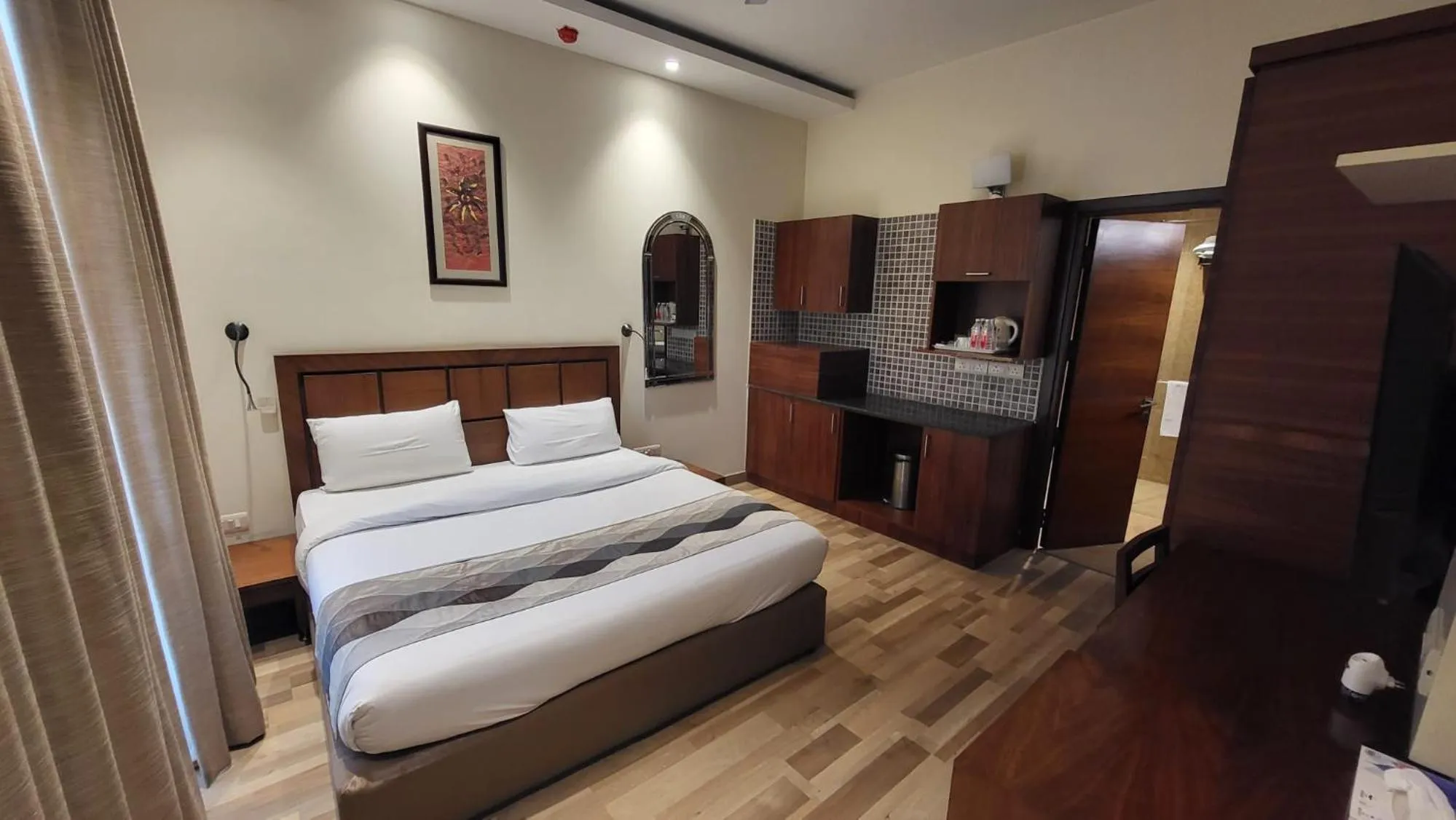 Bedroom, Bed in UDS Villa Scandinavian - Next to VFS, Walking to Connaught Place