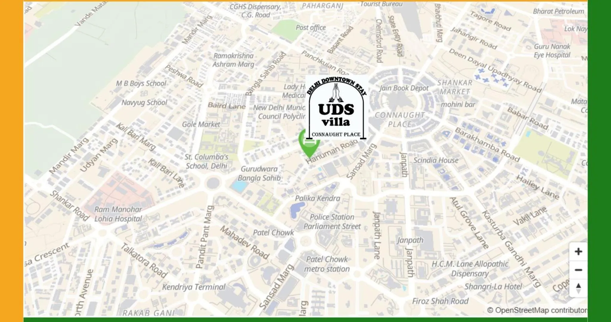 Location in UDS Villa Scandinavian - Next to VFS, Walking to Connaught Place