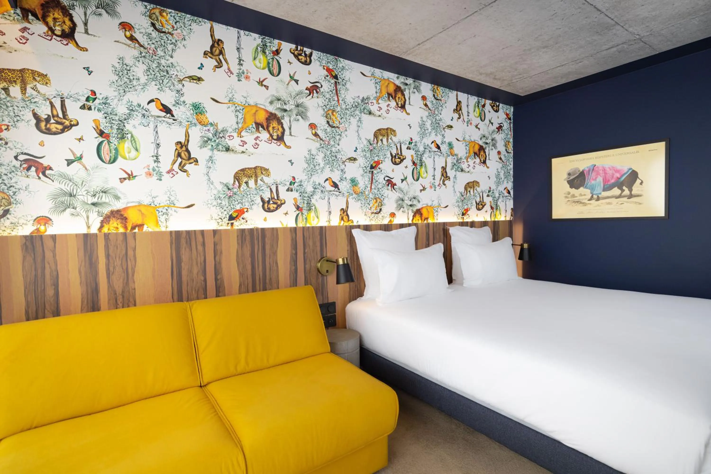 Bedroom, Bed in KOPSTER Hotel Residence Paris Ouest Colombes