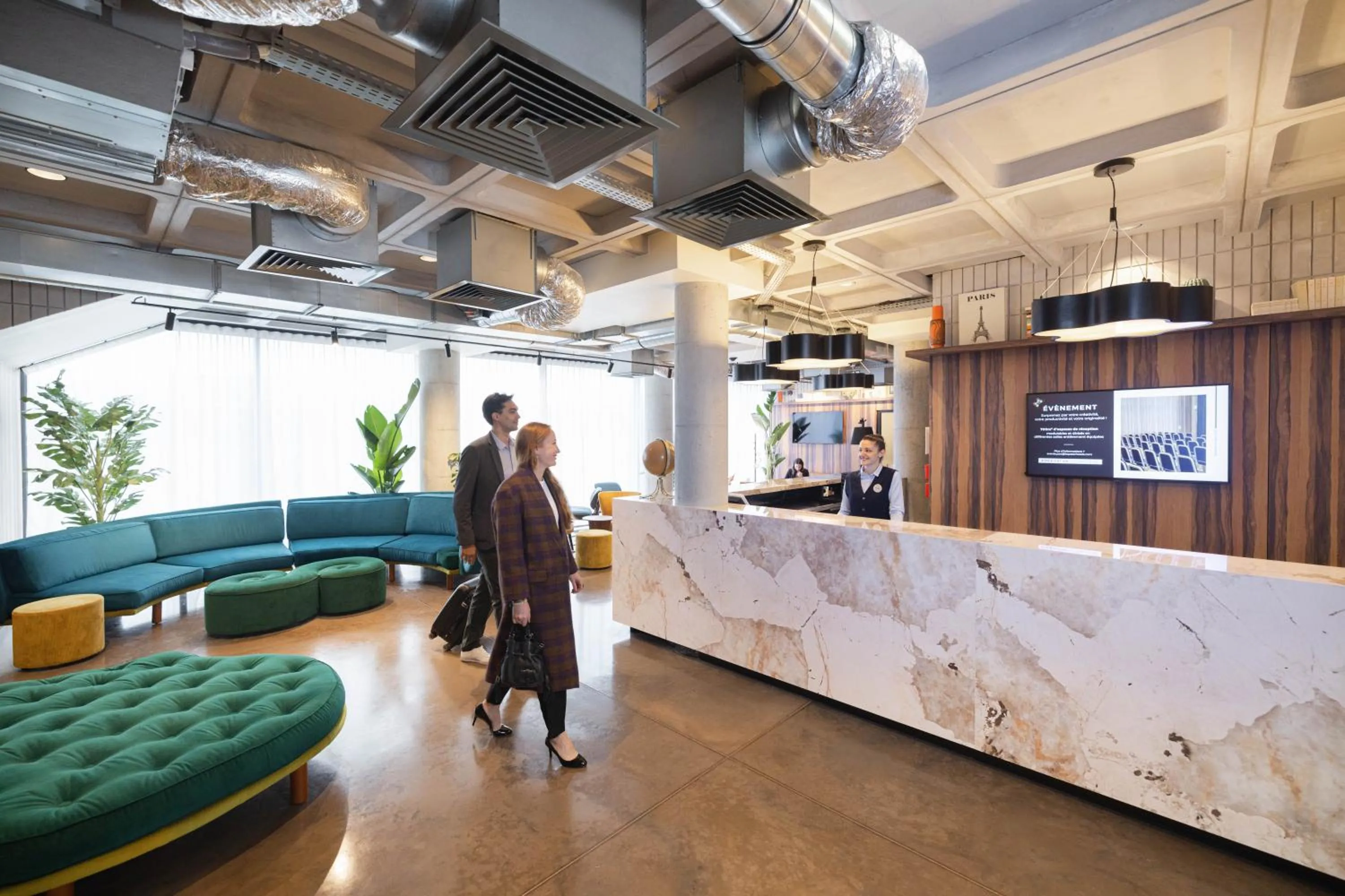 Lobby or reception in KOPSTER Hotel Residence Paris Ouest Colombes