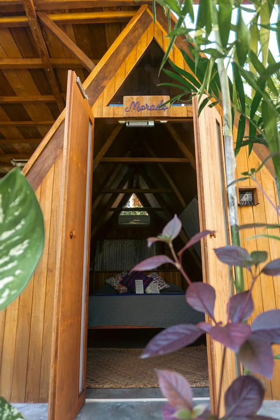 Facade/entrance in El Búho Lagoon Bacalar