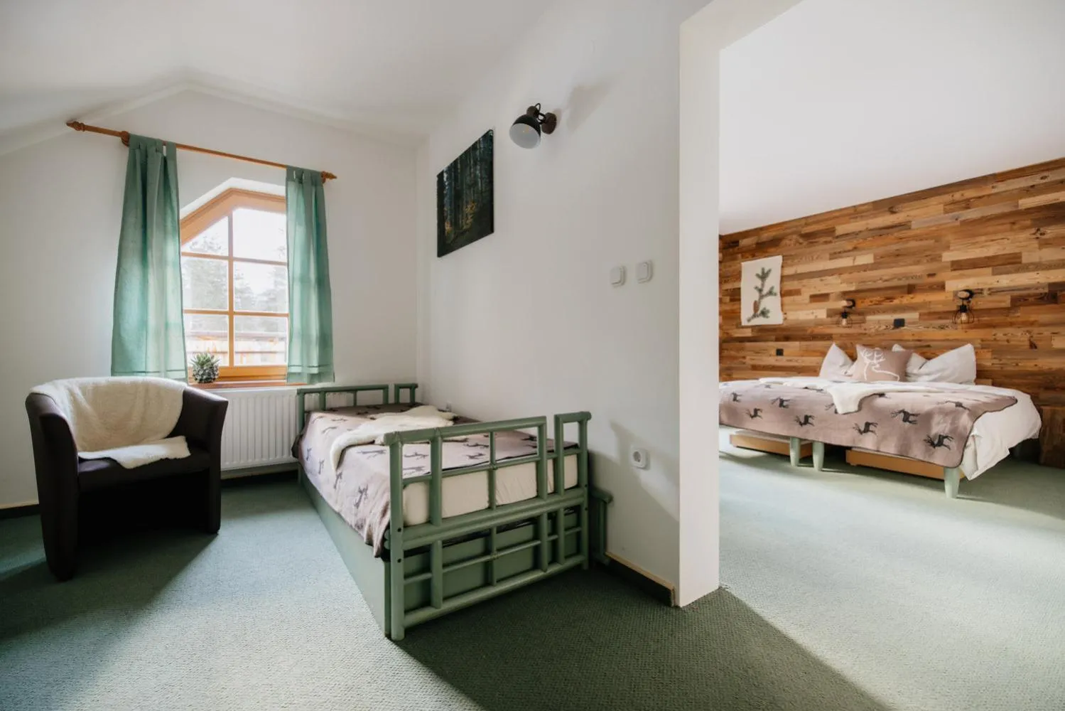 Photo of the whole room, Bed in Eko hiša-Eco House Na razpotju