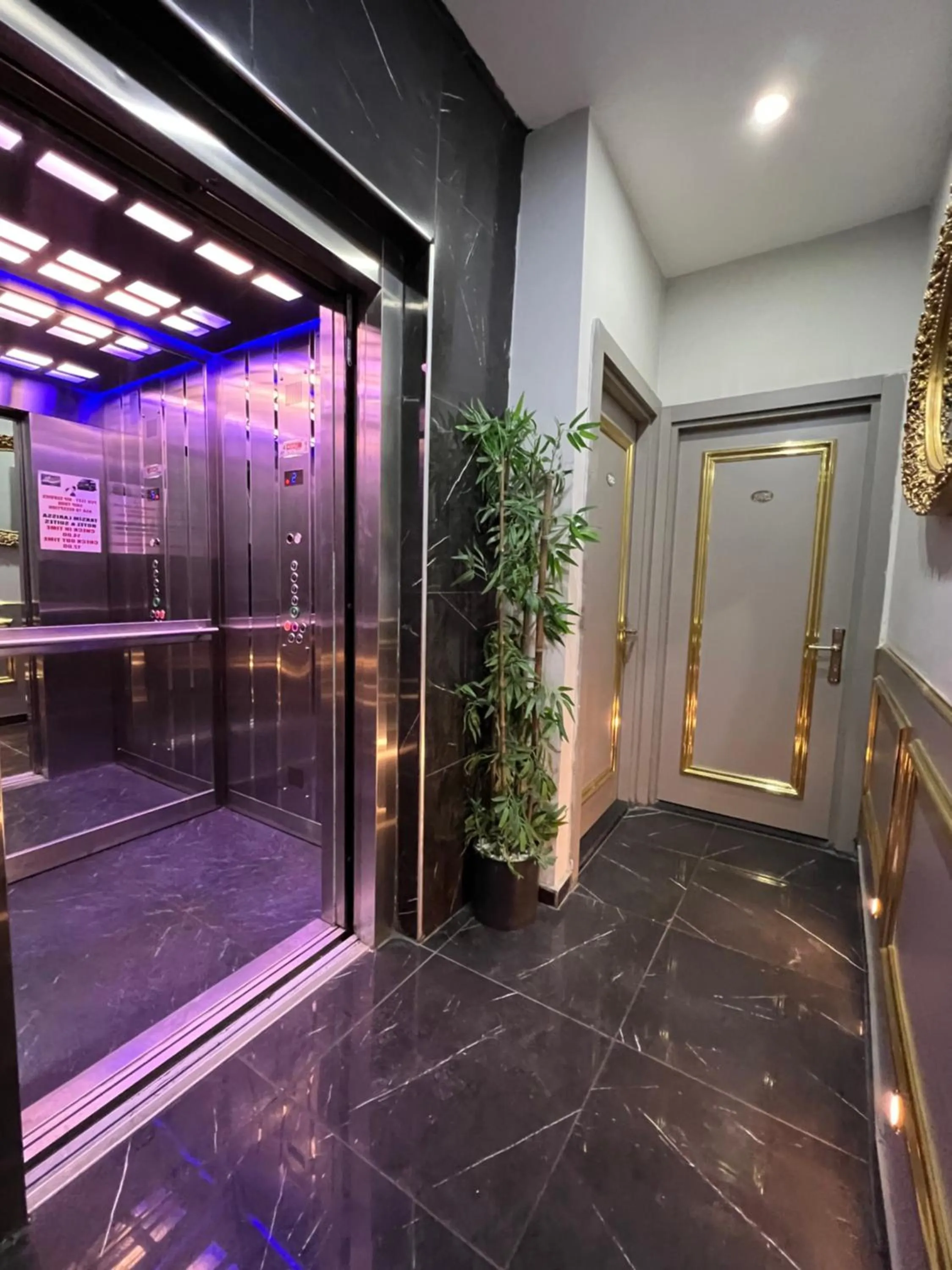 elevator in Taksim Larissa hotel suites