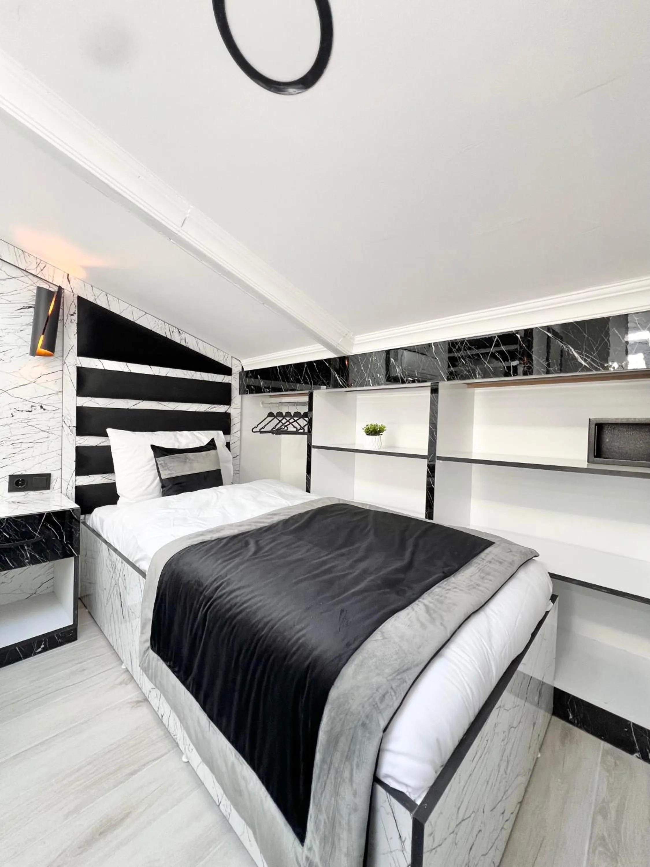 Bed in Taksim Larissa hotel suites