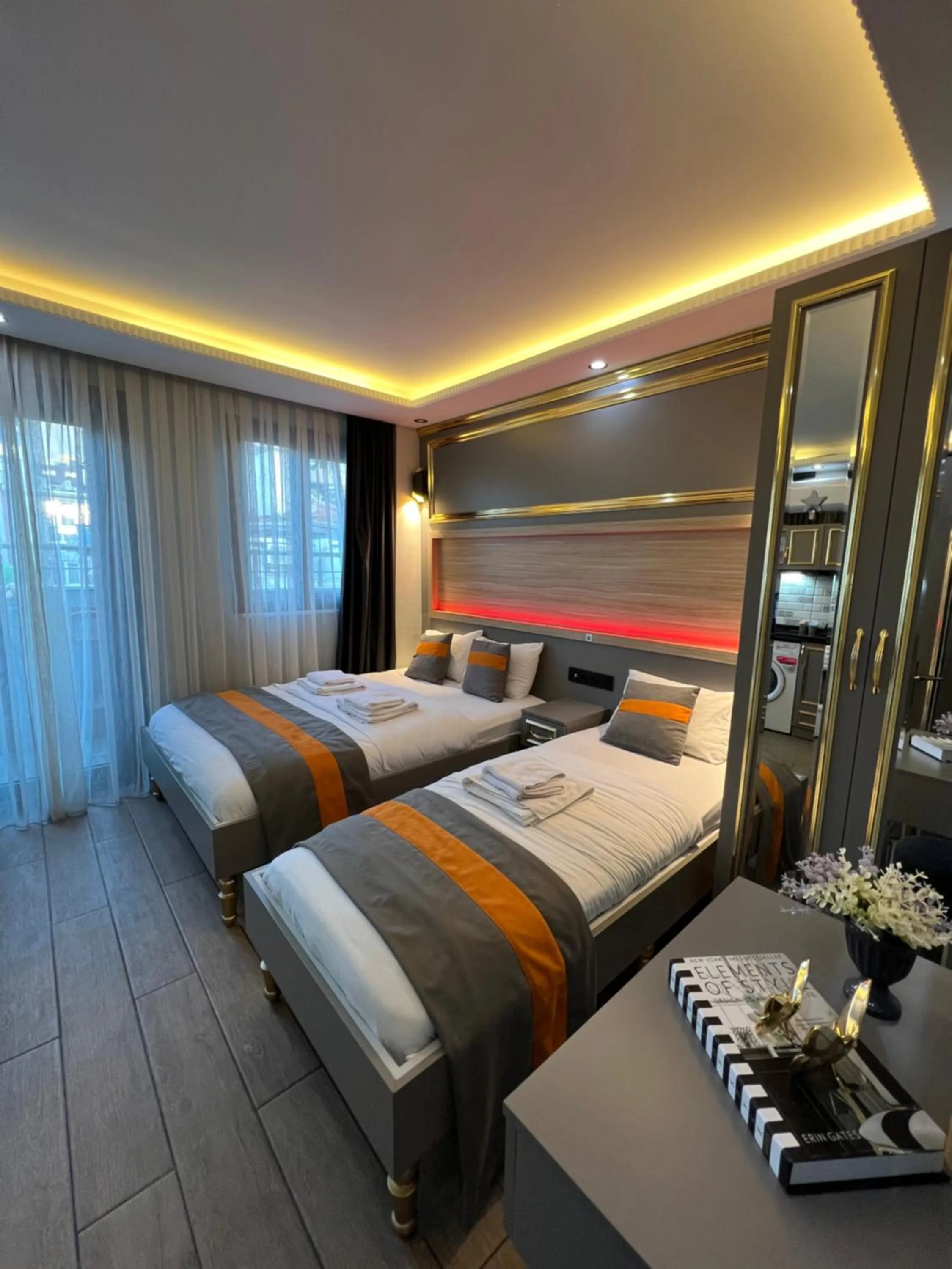 Bed in Taksim Larissa hotel suites