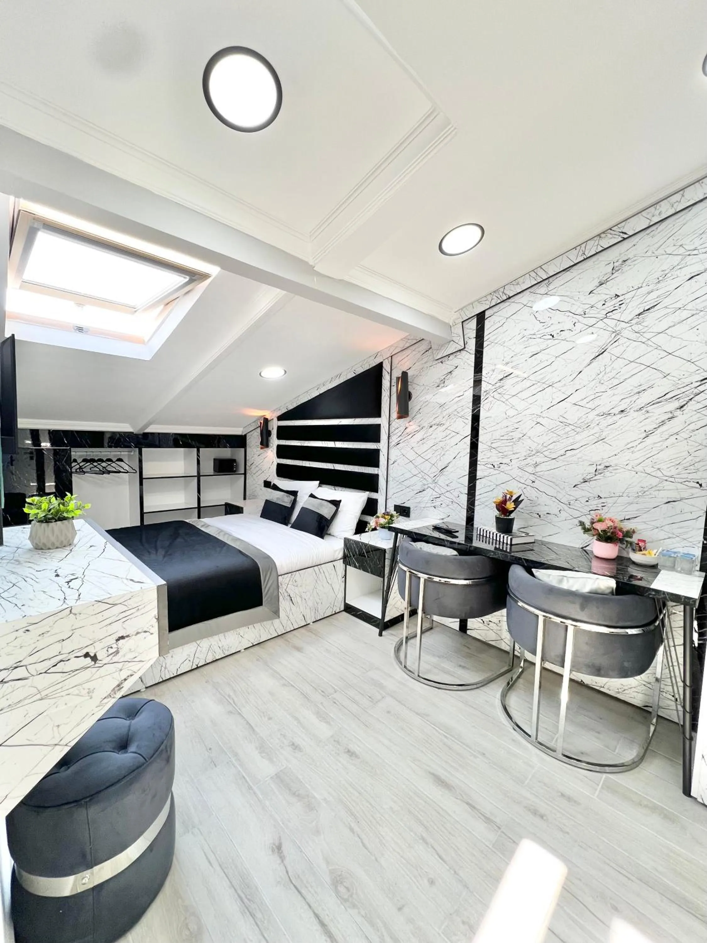 Bed in Taksim Larissa hotel suites