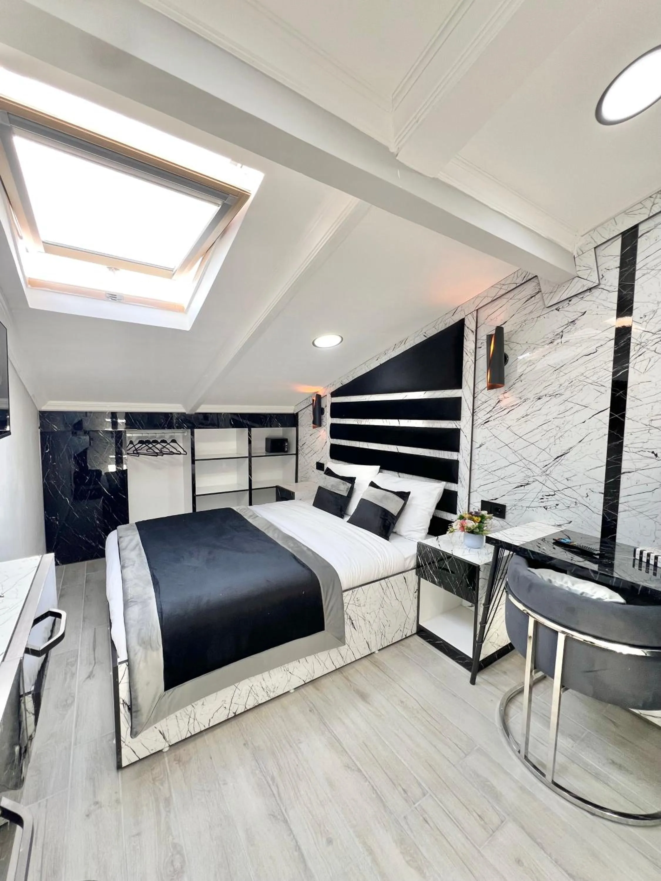 Bed in Taksim Larissa hotel suites