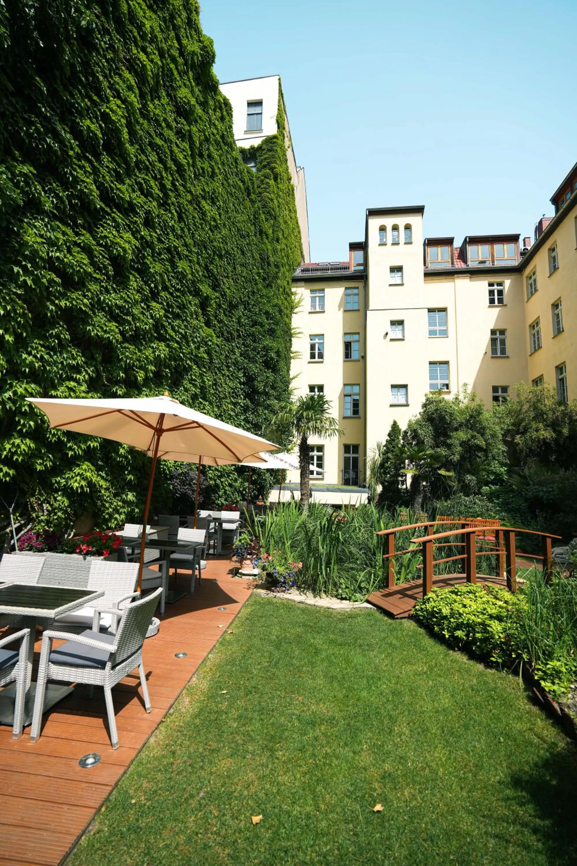 Garden view in THE GATE GARDEN Hotel