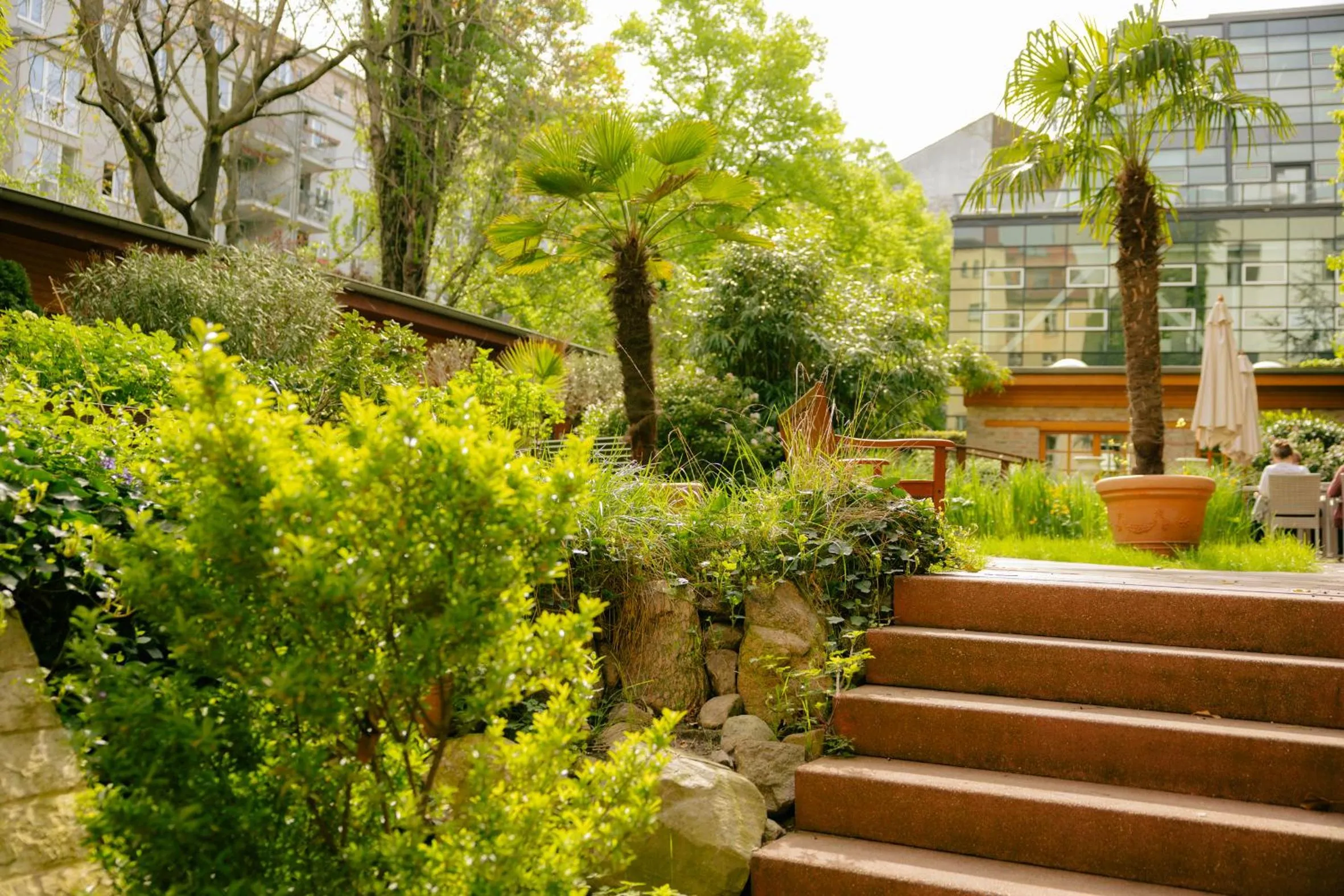 Garden view in THE GATE GARDEN Hotel