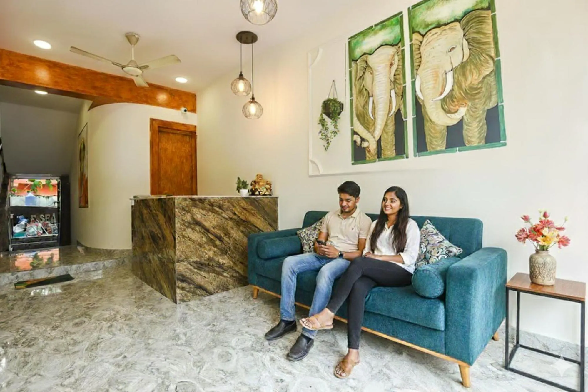 Lobby or reception in FabHotel Grand Royal Palms - Nr Benaulim Beach