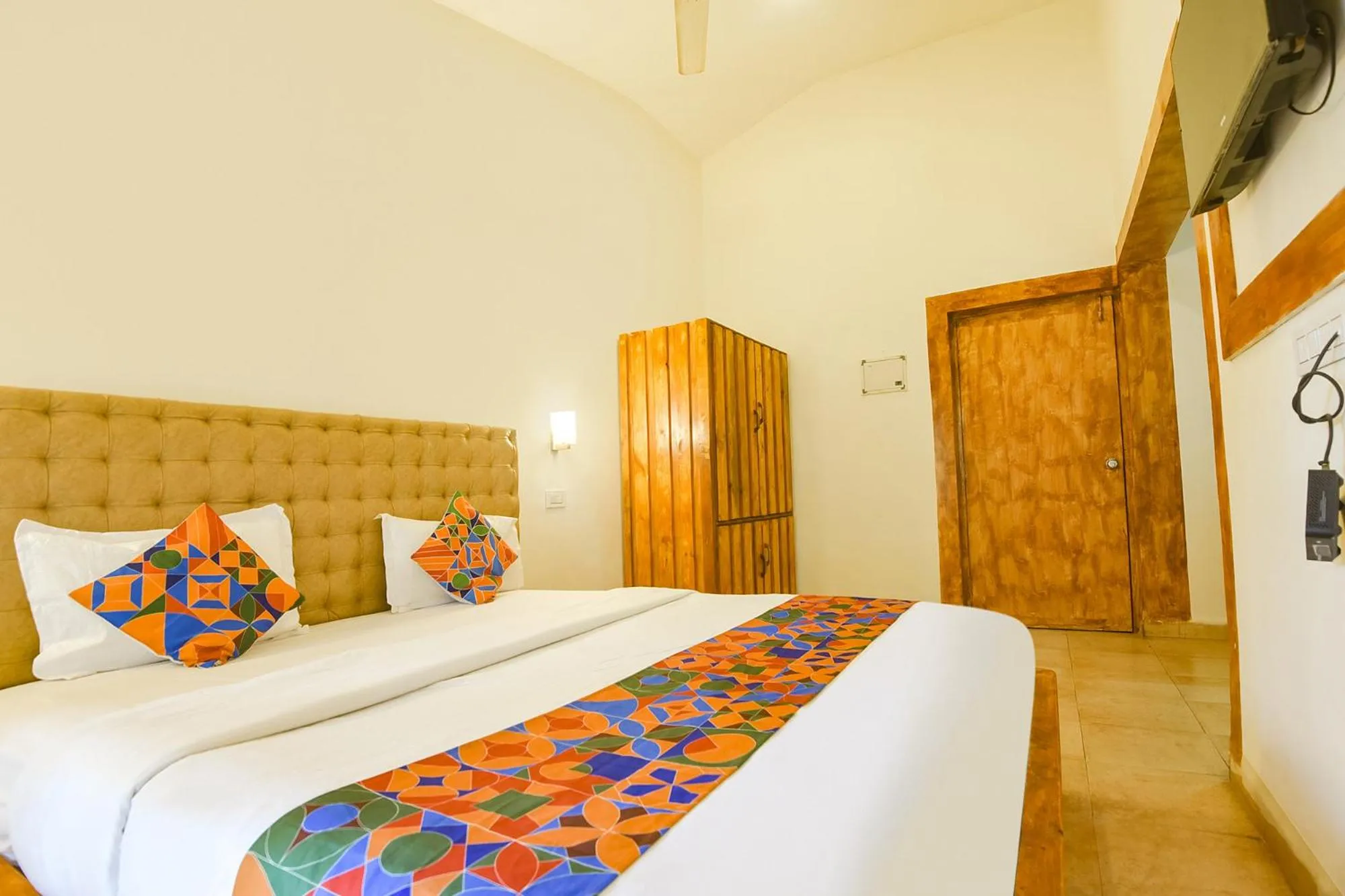 Bed in FabHotel Grand Royal Palms - Nr Benaulim Beach