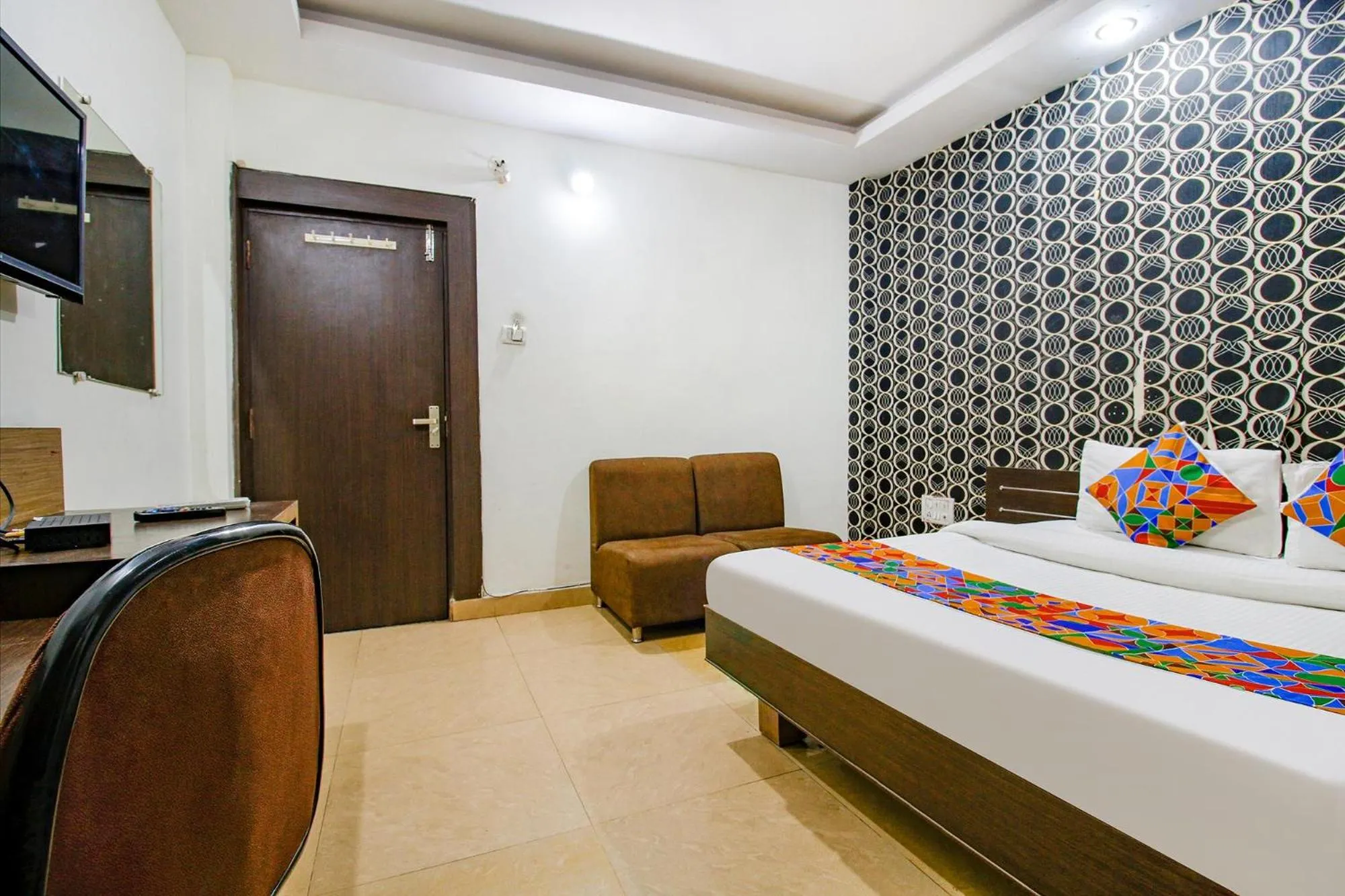 Bed in FabHotel Surbhi