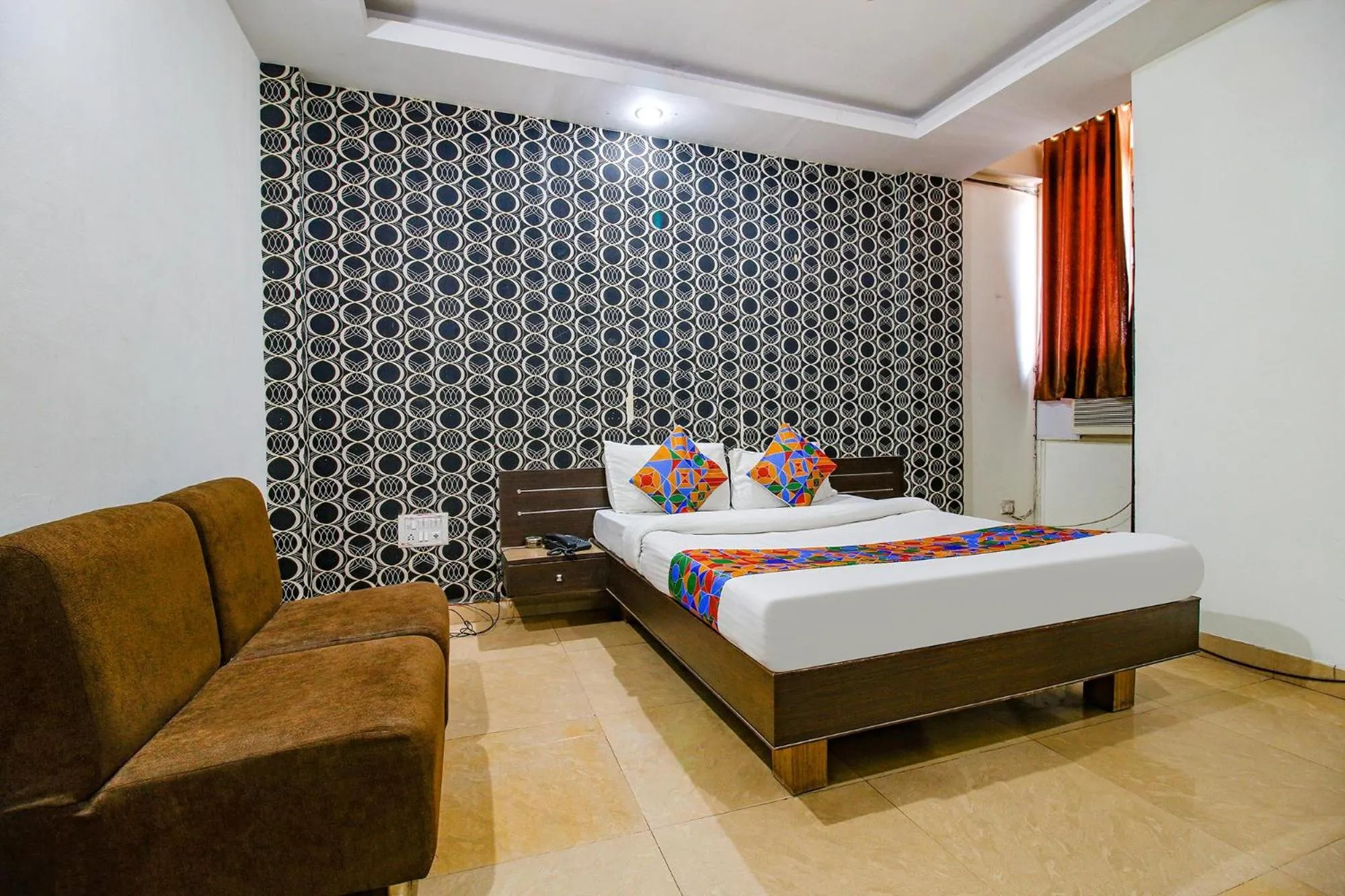 Bed in FabHotel Surbhi