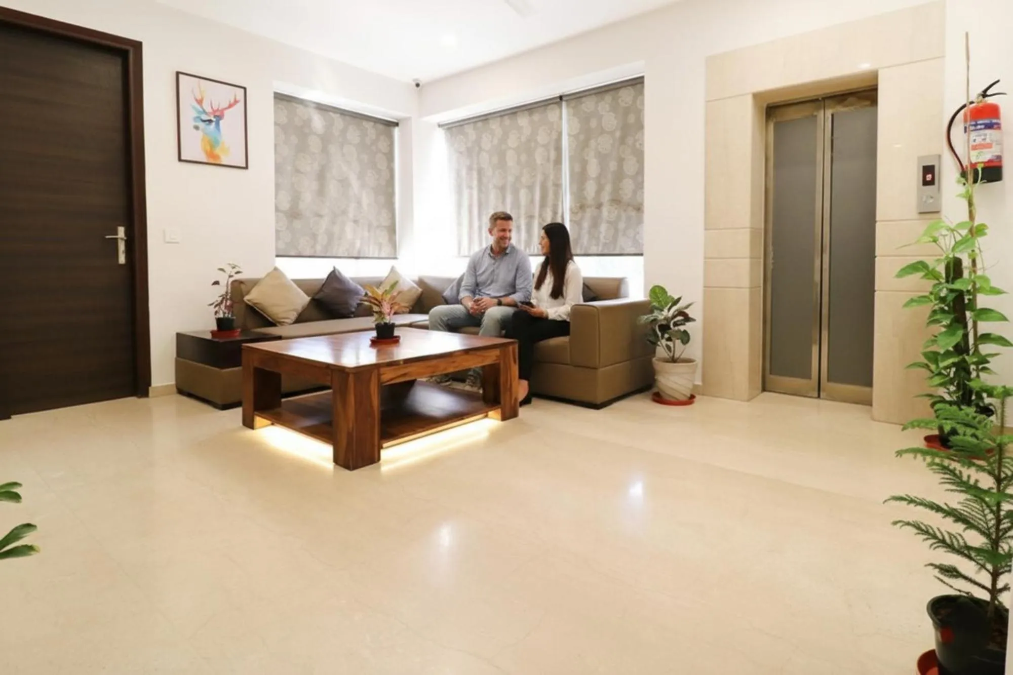 Seating area in FabHotel Oyster Villa