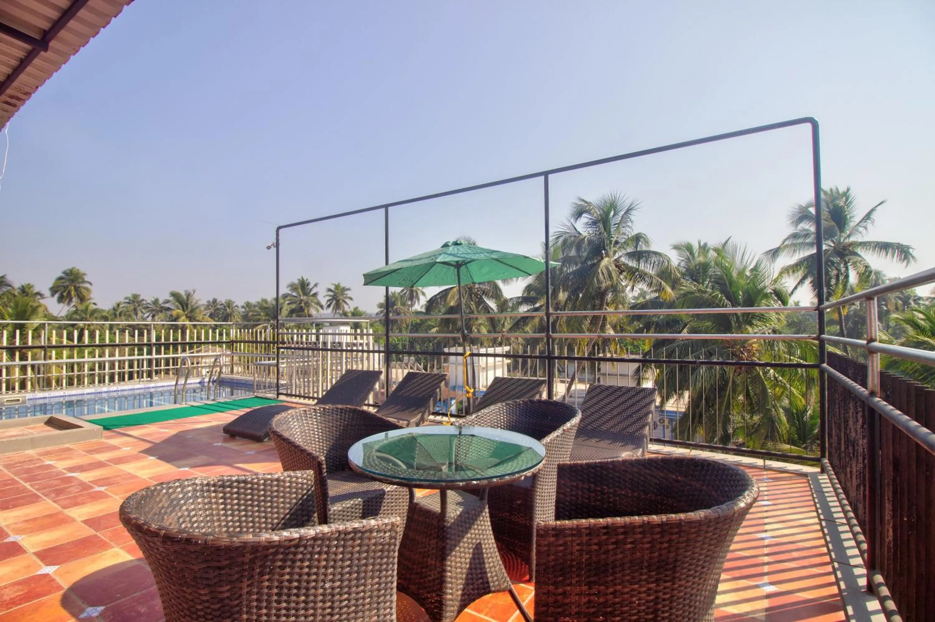Pool view in Hotel Sea Sapphire ,Calangute