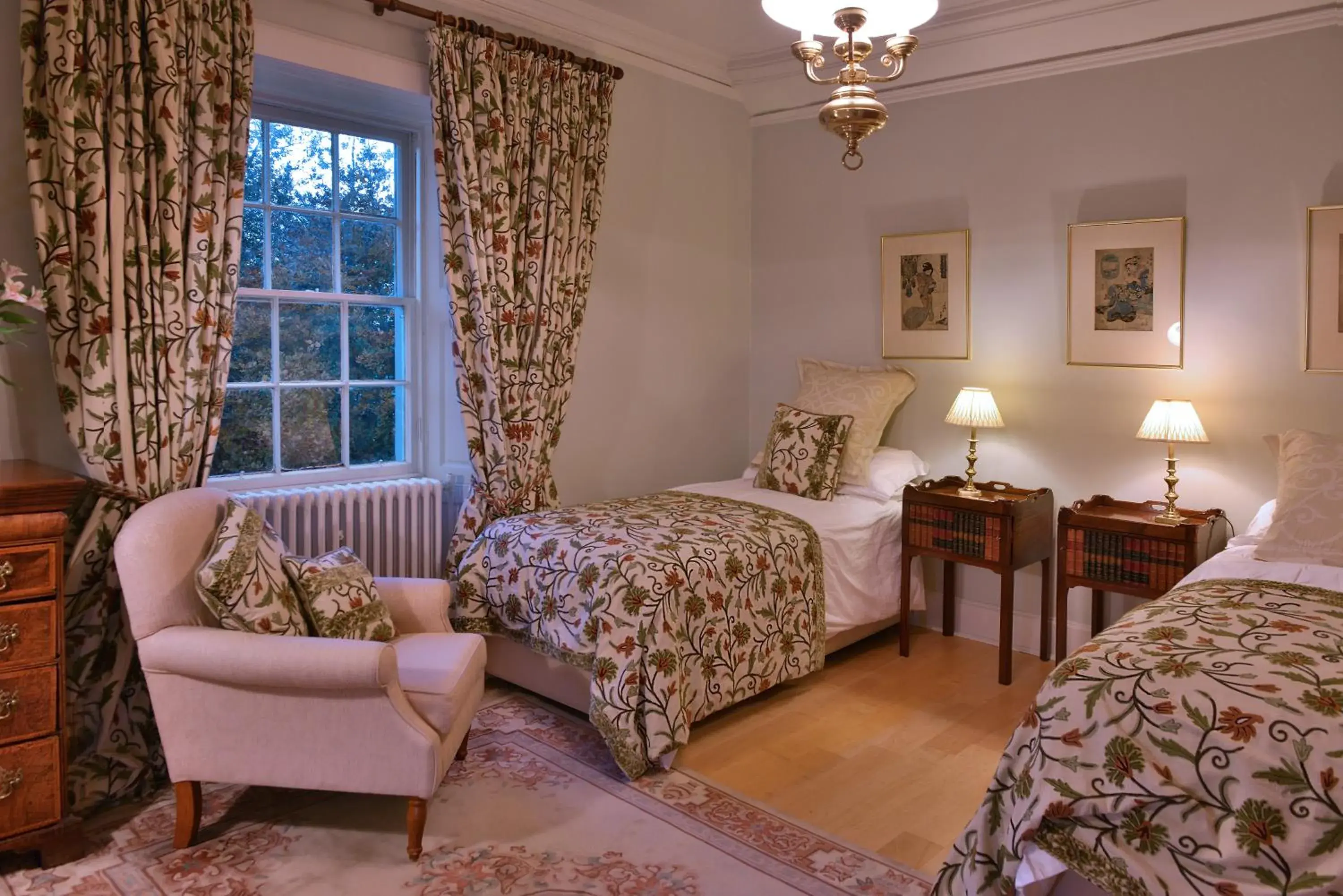 Twin Room with Garden View in Park of Drumquhassle Twin Room with Garden View in Park of Drumquhassle