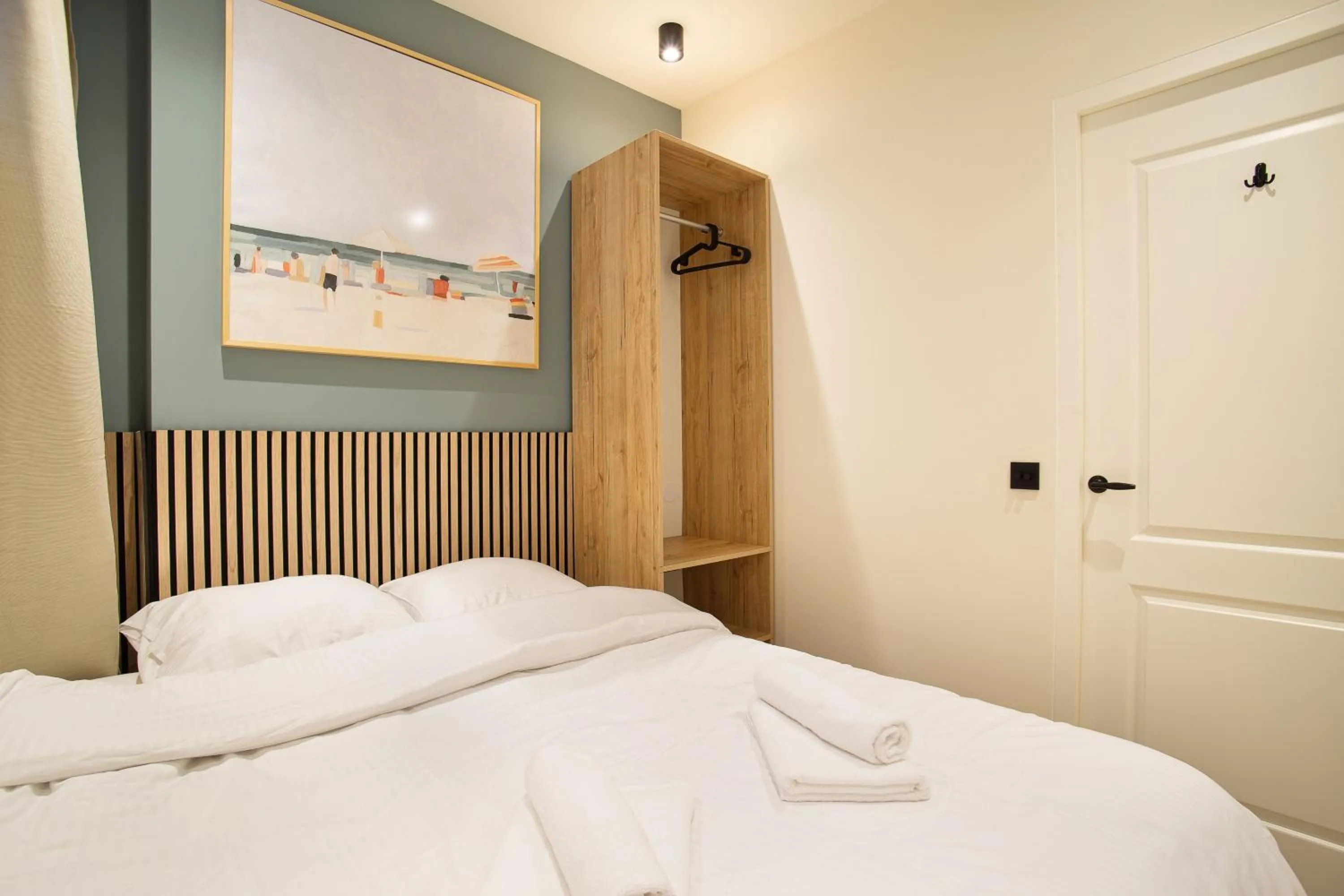 Bed in Boutique Scheveningen beach apartment