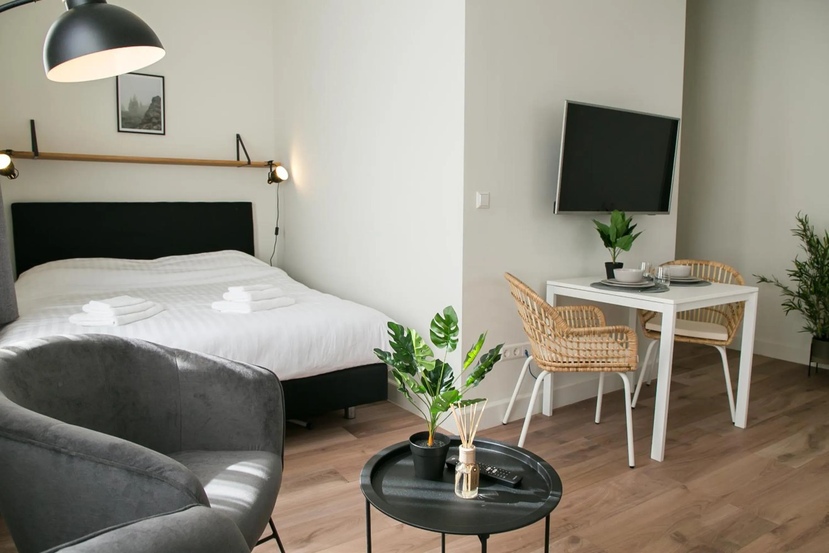 Bed in Boutique Scheveningen beach apartment