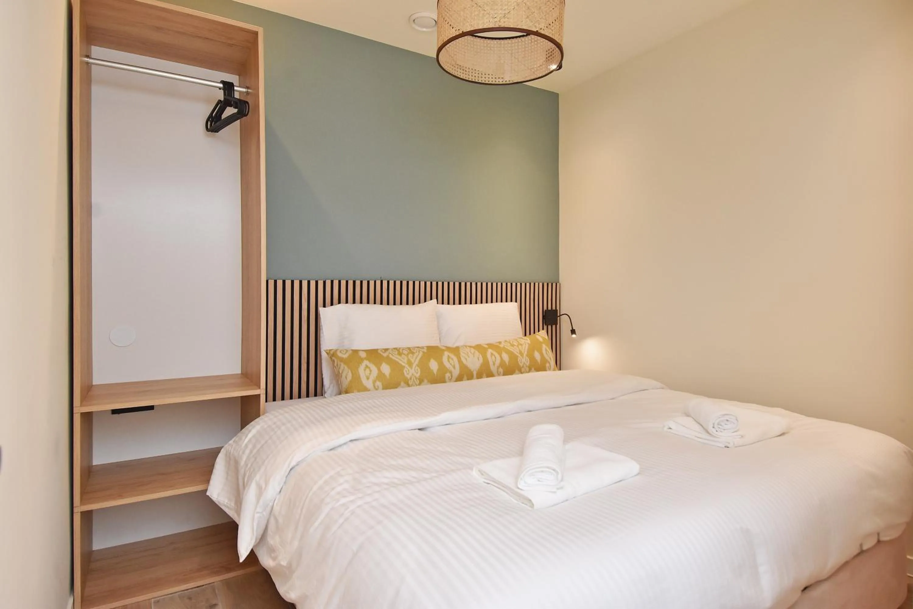 Bed in Boutique Scheveningen beach apartment